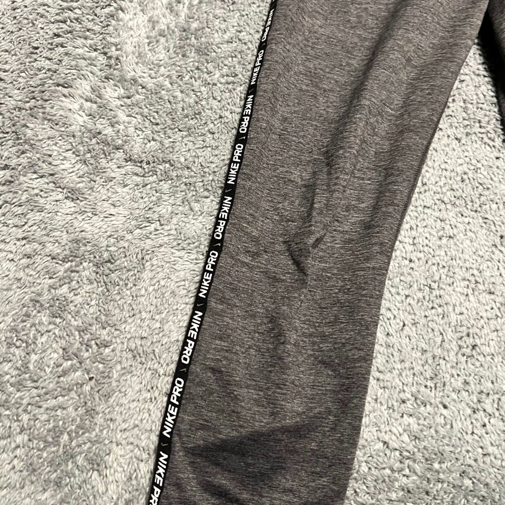 Nike Nike Pro Leggings Pants Womens Small Gray Gold Ankle Full Length Leggings S Womens Size 28" / US 6 / IT 42 - 2 Thumbnail