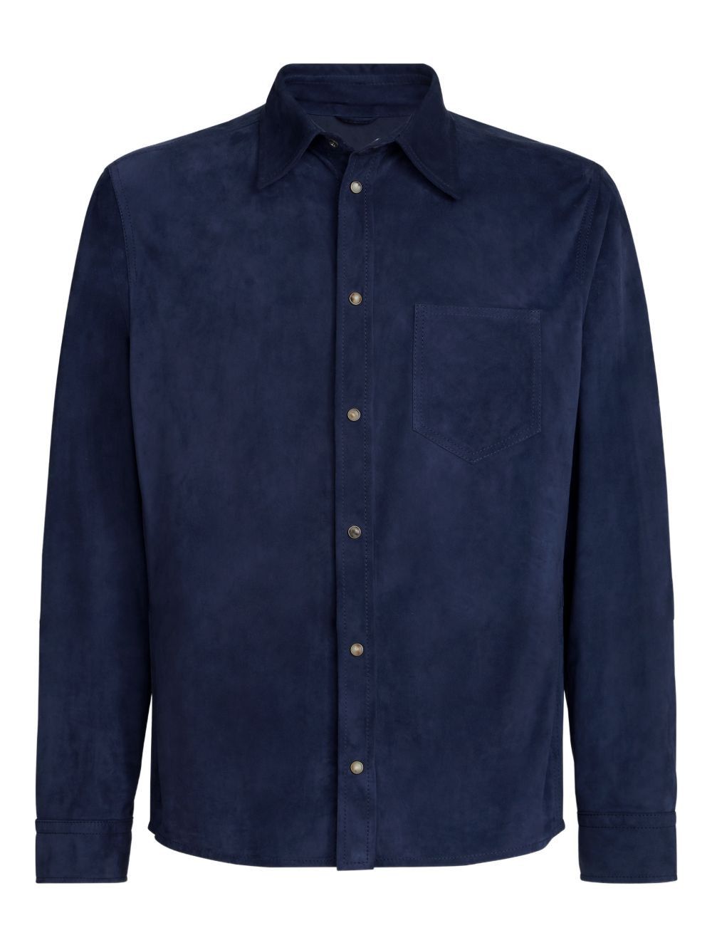 Brunello Cucinelli LEATHER SHIRT Size US L / EU 52-54 / 3 - 1 Thumbnail