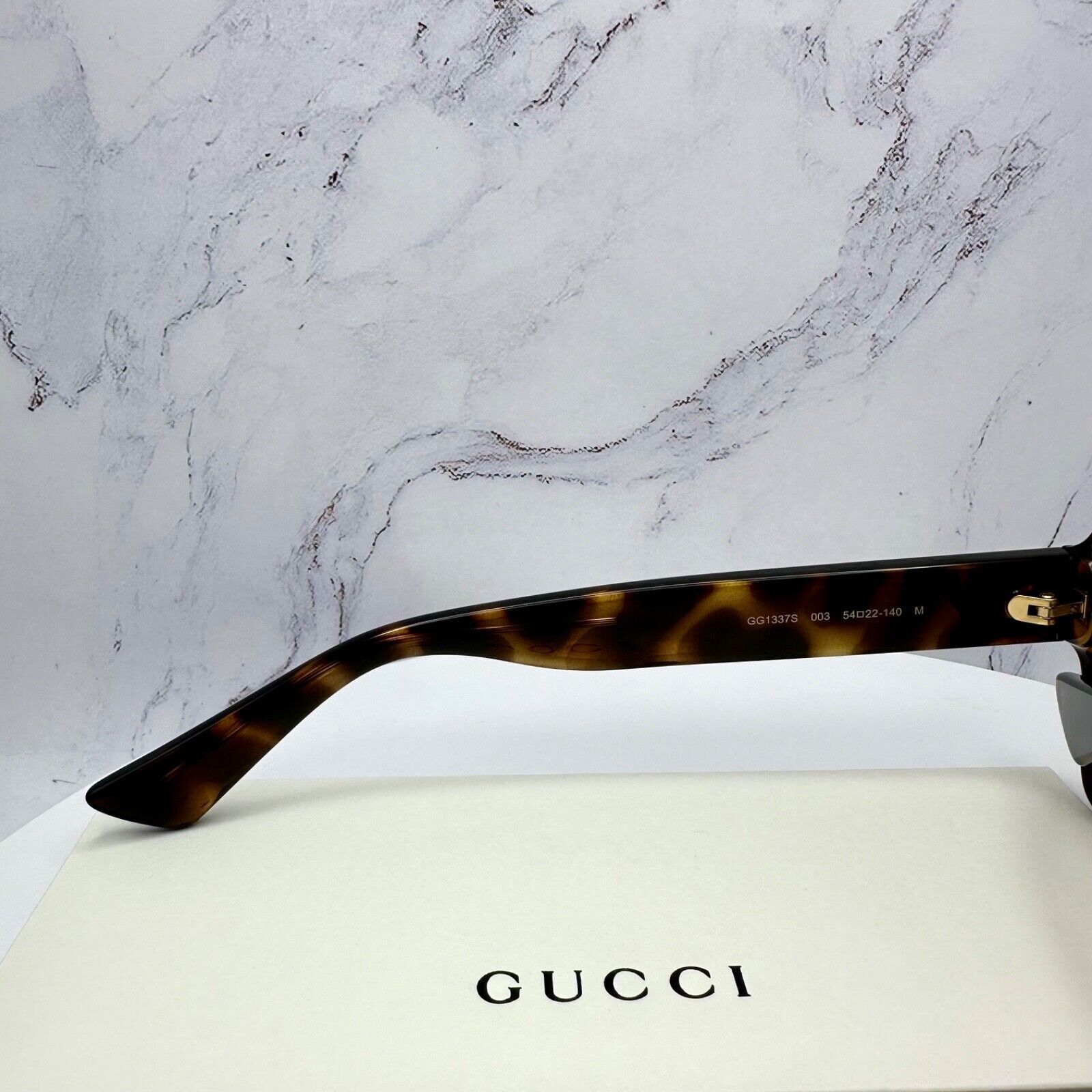 Gucci Gucci Sunglasses Brown Black Tortoise Gold GG Oversized Size ONE SIZE - 7 Thumbnail