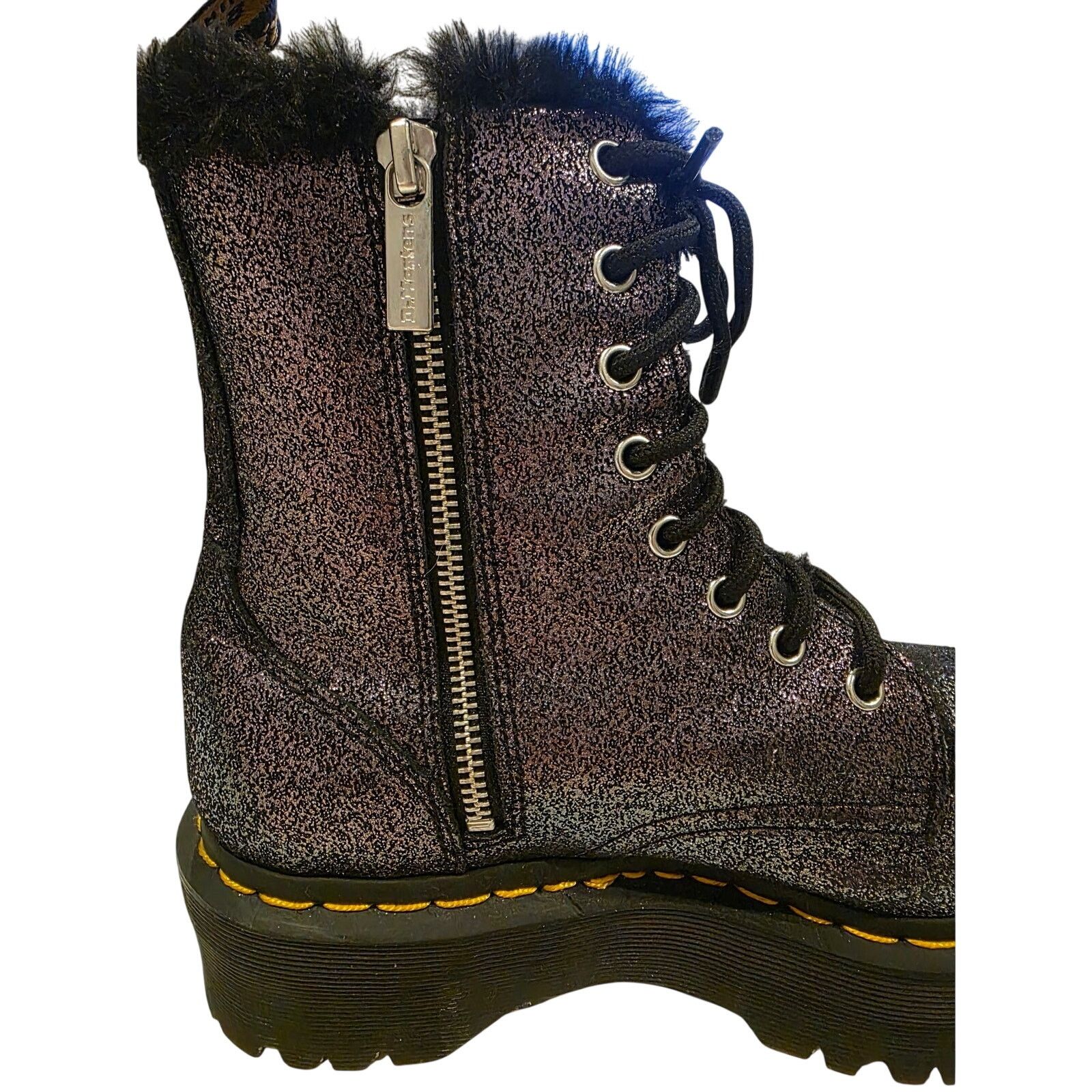 Dr. Martens Dr. Martens womens 8 Shimmer Metallic Boots Purple Fuchsia Size US 8 / IT 38 - 6 Thumbnail