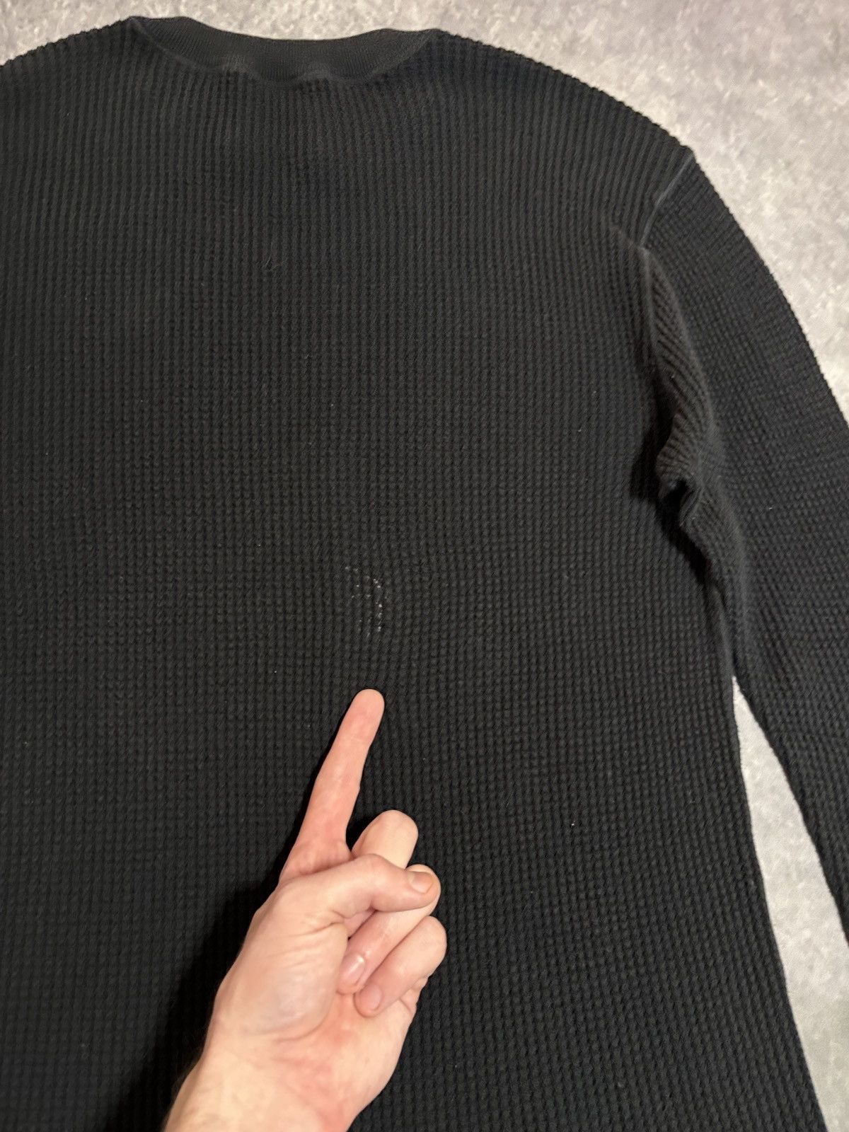Alexander Wang Alexander Wang Thermal Longsleeve Waffle Knit Shirt Small OS Size US L / EU 52-54 / 3 - 11 Thumbnail