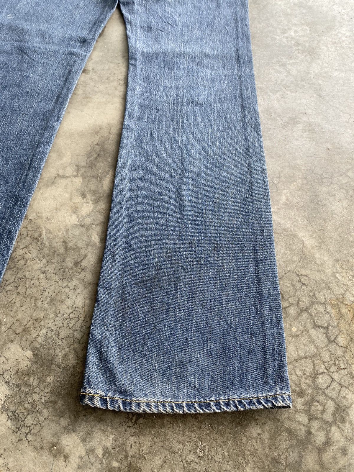 Lee Flare Jeans Japanese Lee Rider Distressed Blue 231 Size US 32 / EU 48 - 13 Thumbnail