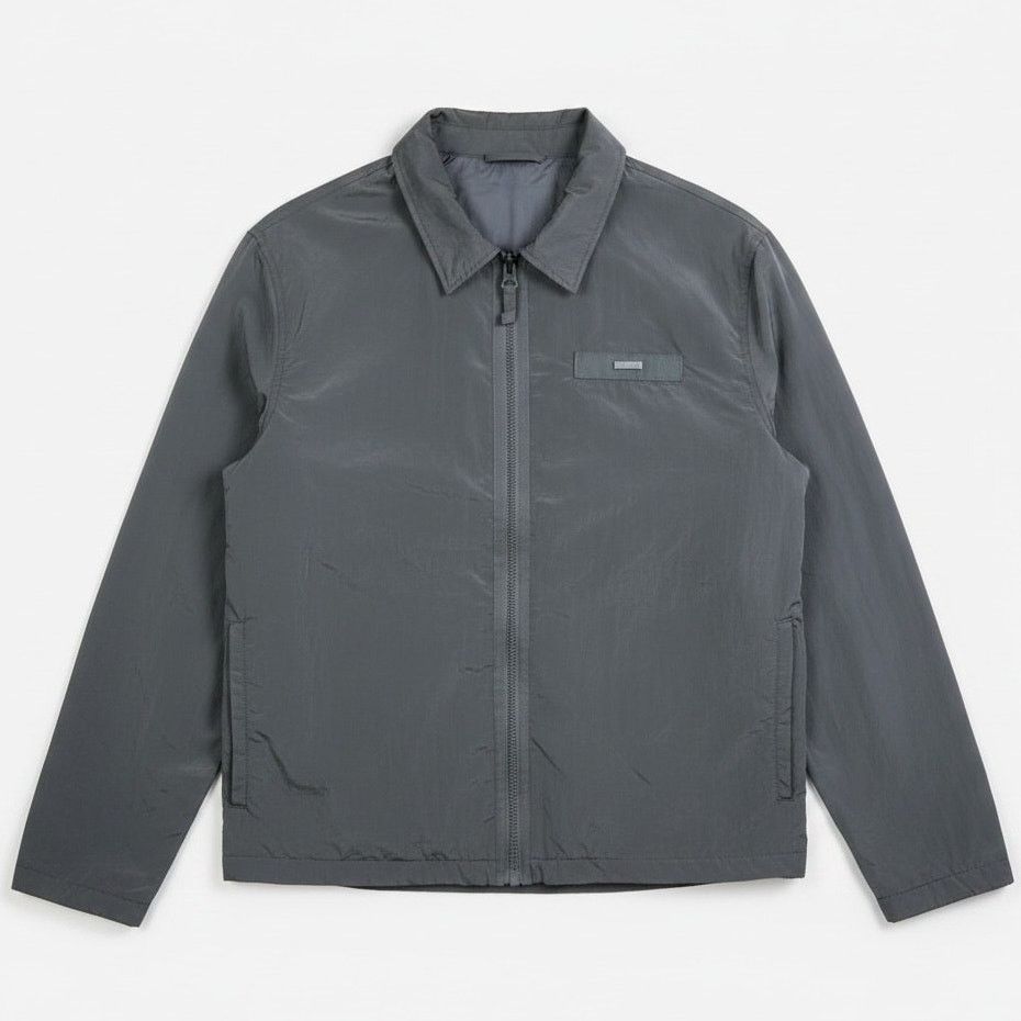 YoungLA YoungLA Mens Large Reflective Gray Zip-Up Windbreaker Jacket Size US L / EU 52-54 / 3 - 1 Thumbnail