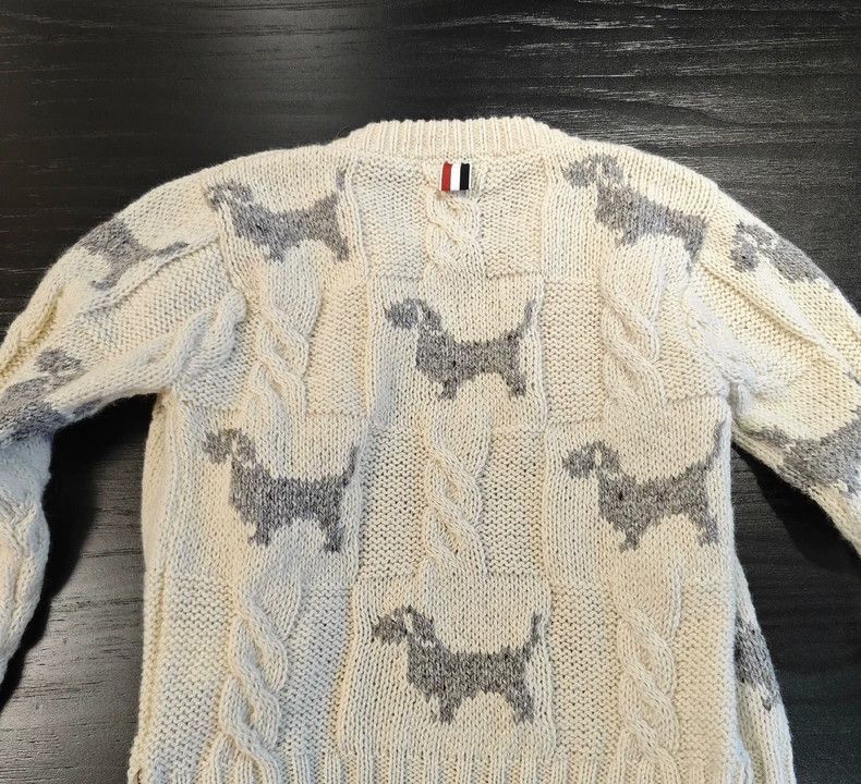 Thom Browne Thom Browne Dog sweater beige Size M / US 6-8 / IT 42-44 - 4 Thumbnail
