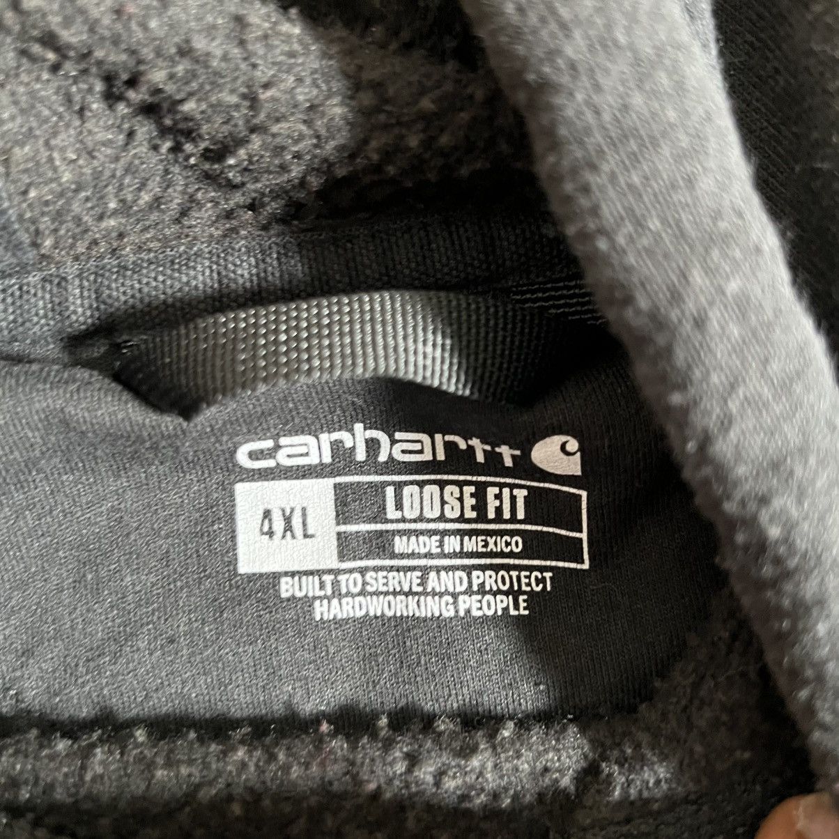 Carhartt Carhartt Hoodie Men 4XL Black Loose Fit Workwear Hoodie Size US XXL / EU 58 / 5 - 5 Thumbnail