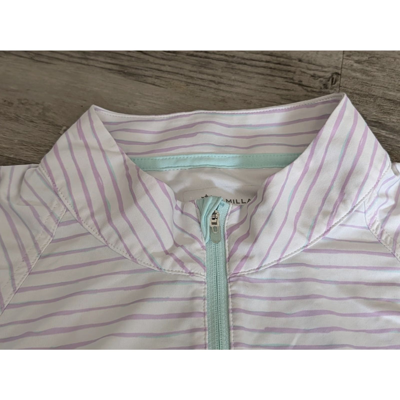 Peter Millar Peter Millar Shirt XL Sun Comfort Base Layer Striped Half Zip Pullover Womens Size XL / US 12-14 / IT 48-50 - 7 Thumbnail