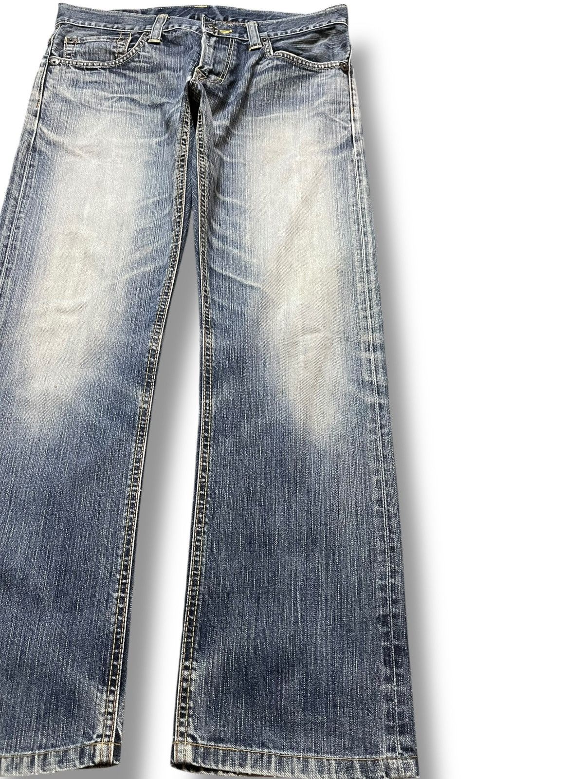 Edwin Vintage Edwin 502 Faded Grunge Denim Size US 33 - 4 Thumbnail
