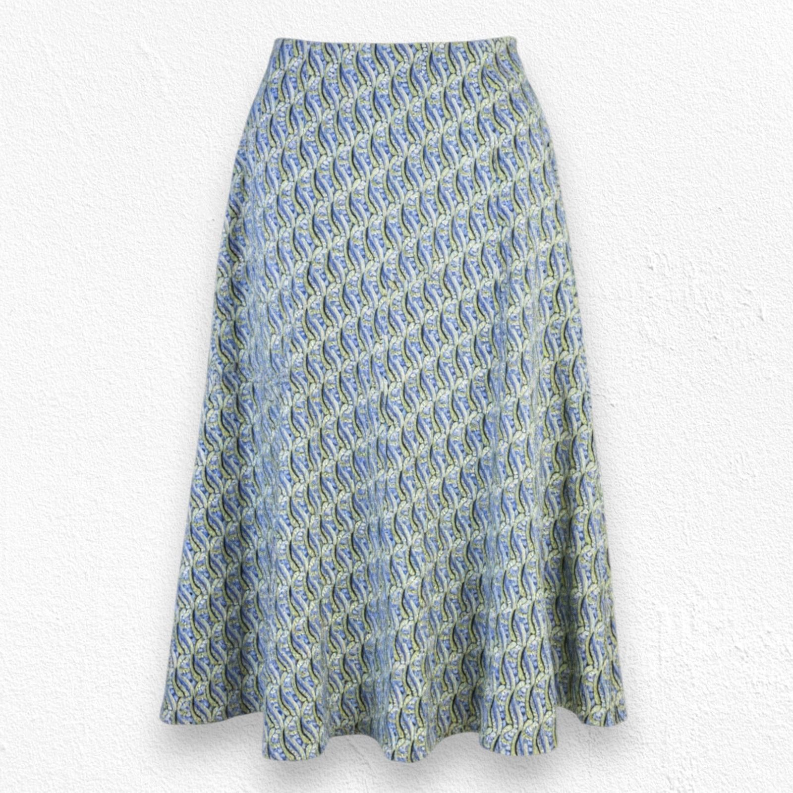 Other Talbots Y2K Silk Blend Retro Mod A-Line Midi Skirt Size 10 Size 32" / US 10 / IT 46 - 1 Thumbnail