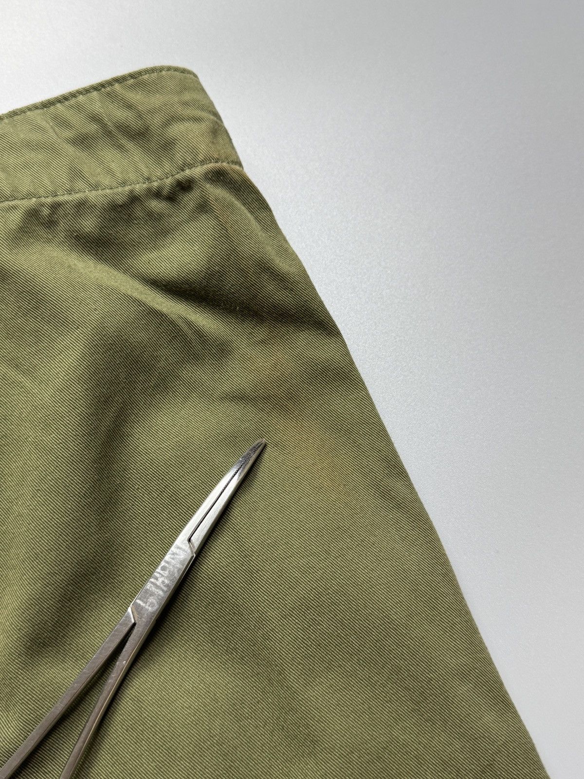 Beams Japan Beams Japan - Army Green Cropped Chino Wide Pants Size US 32 / EU 48 - 13 Thumbnail
