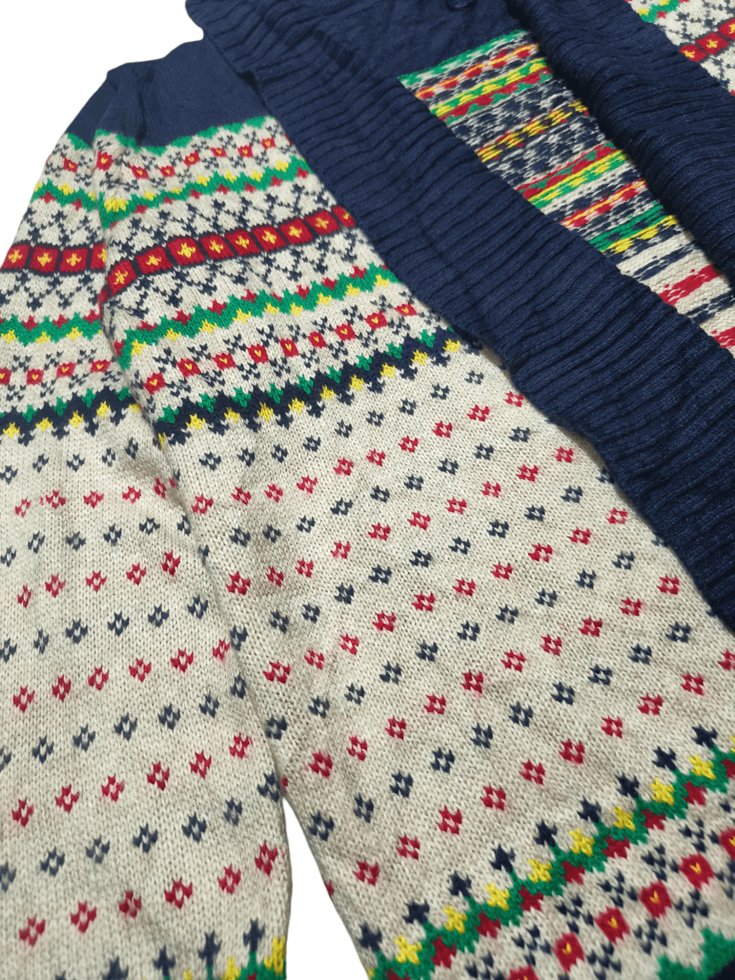 Other Vintage TALBOTS Aztec Ethnic Motifs Knit Long Outer Sweater Size US L / EU 52-54 / 3 - 5 Thumbnail