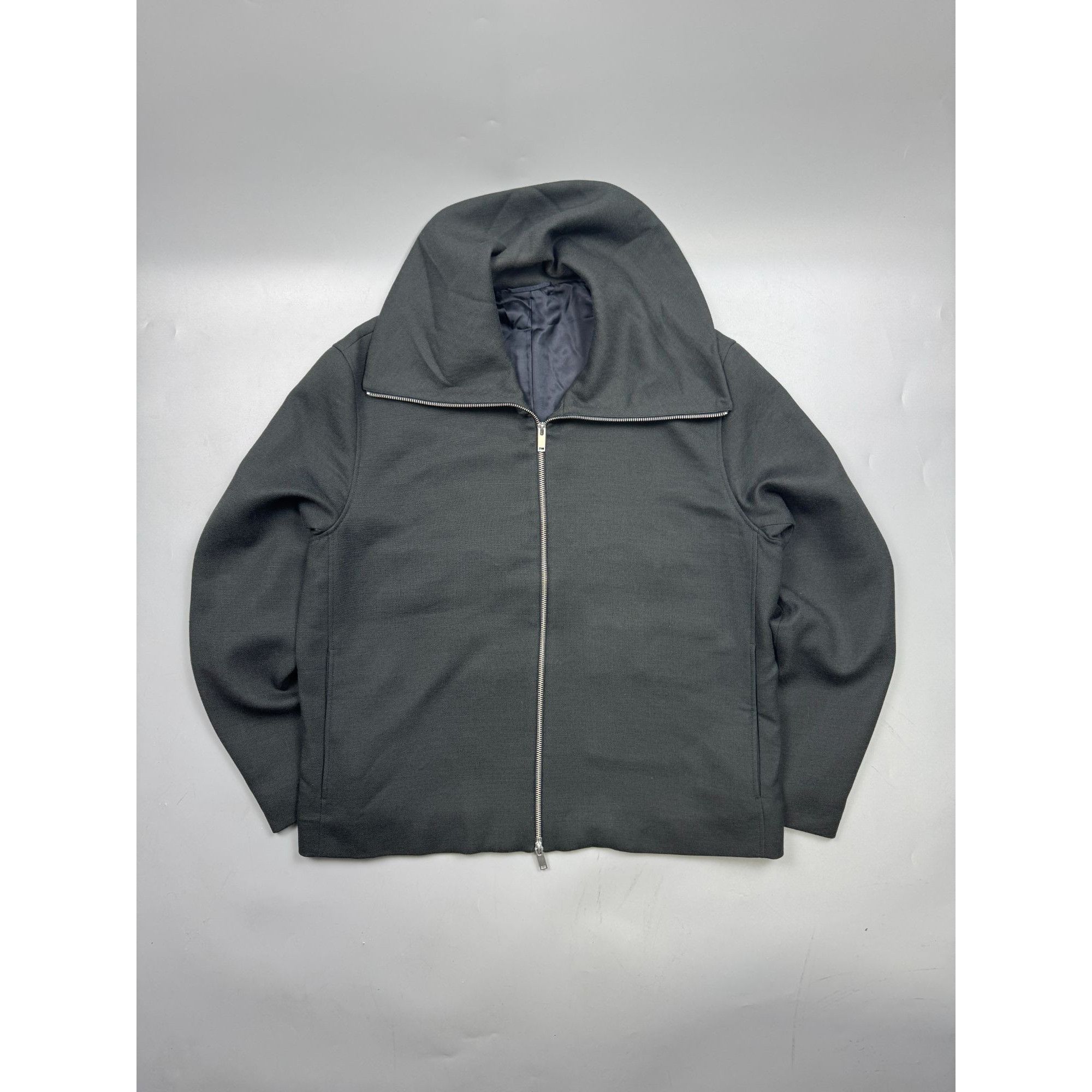 Cos COS Wide Neck Wool Blend Jacket (Y1272) Size US L / EU 52-54 / 3 - 2 Thumbnail