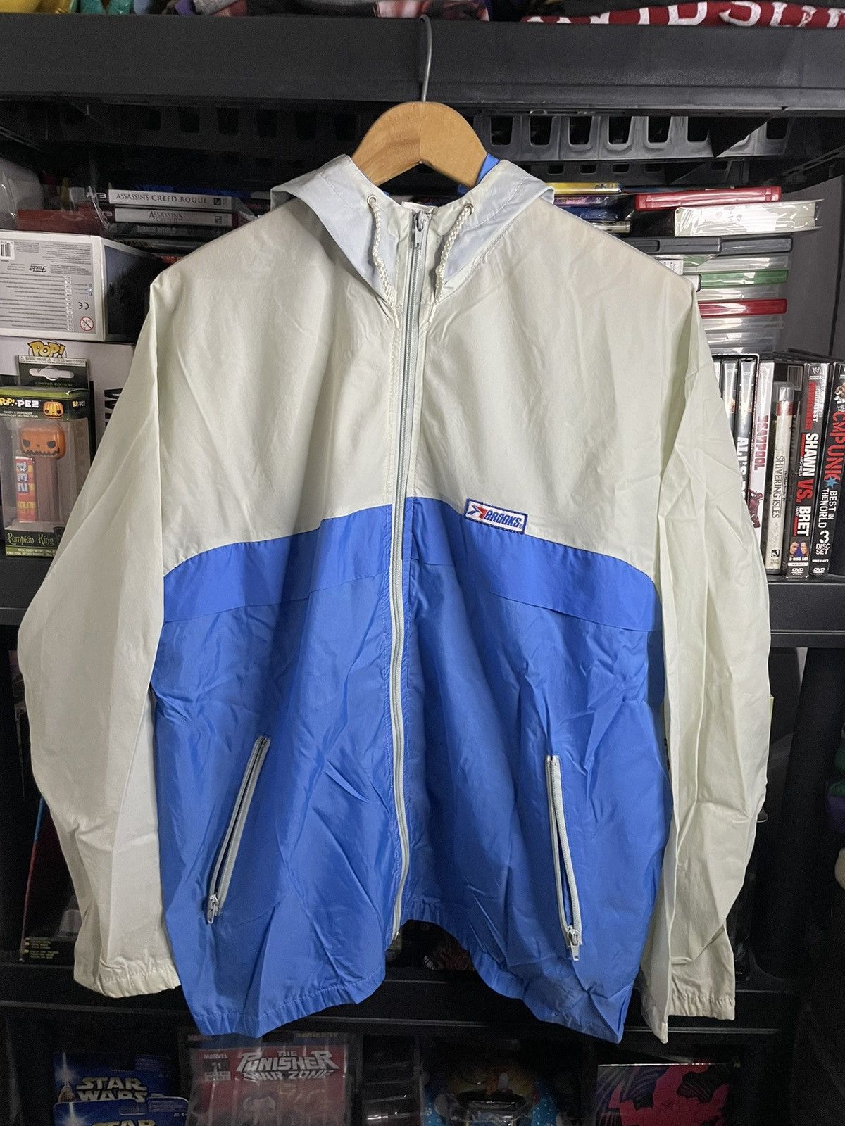 Brooks × Vintage Vintage 90s Brooks windbreaker. Size US L / EU 52-54 / 3 - 1 Thumbnail