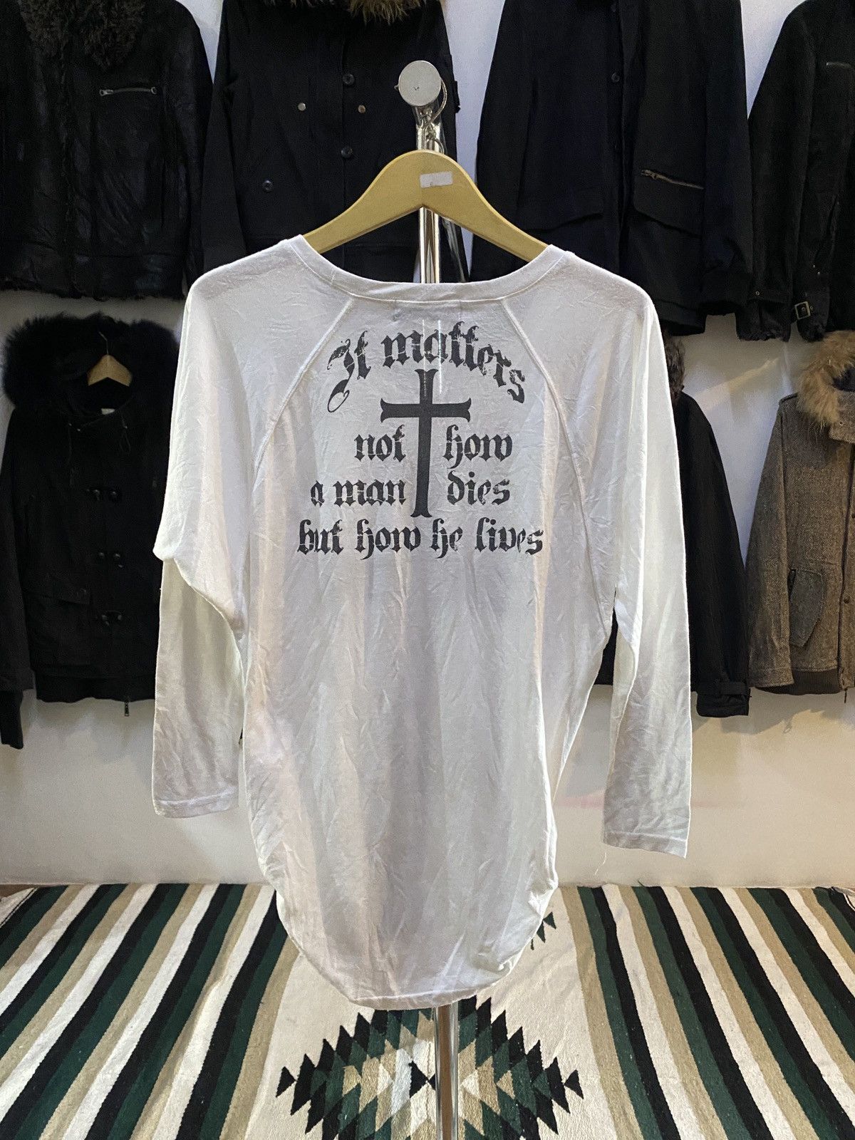 Japanese Brand Knick Knack Poem Cross Long Slevee Tee Shirt Size US M / EU 48-50 / 2 - 12 Thumbnail