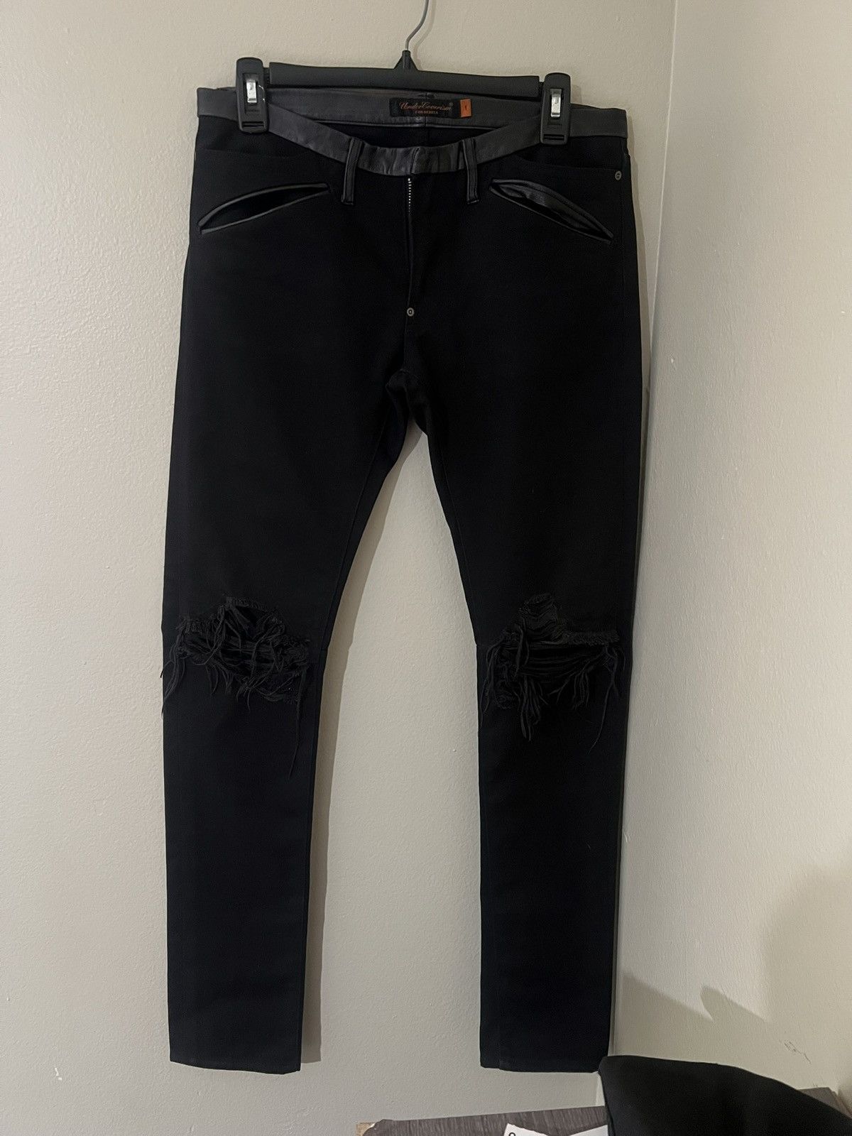 Undercover AW05 Undercover Black Cummerbund Denim sz 1 Size US 28 / EU 44 - 1 Thumbnail