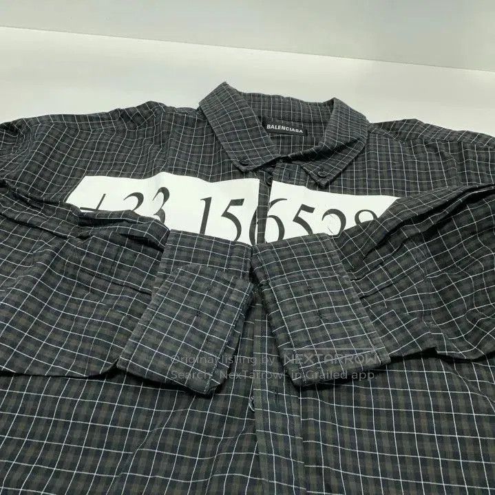 Balenciaga Balenciaga Black Long Sleeve Shirt with Print. Size US M / EU 48-50 / 2 - 6 Thumbnail