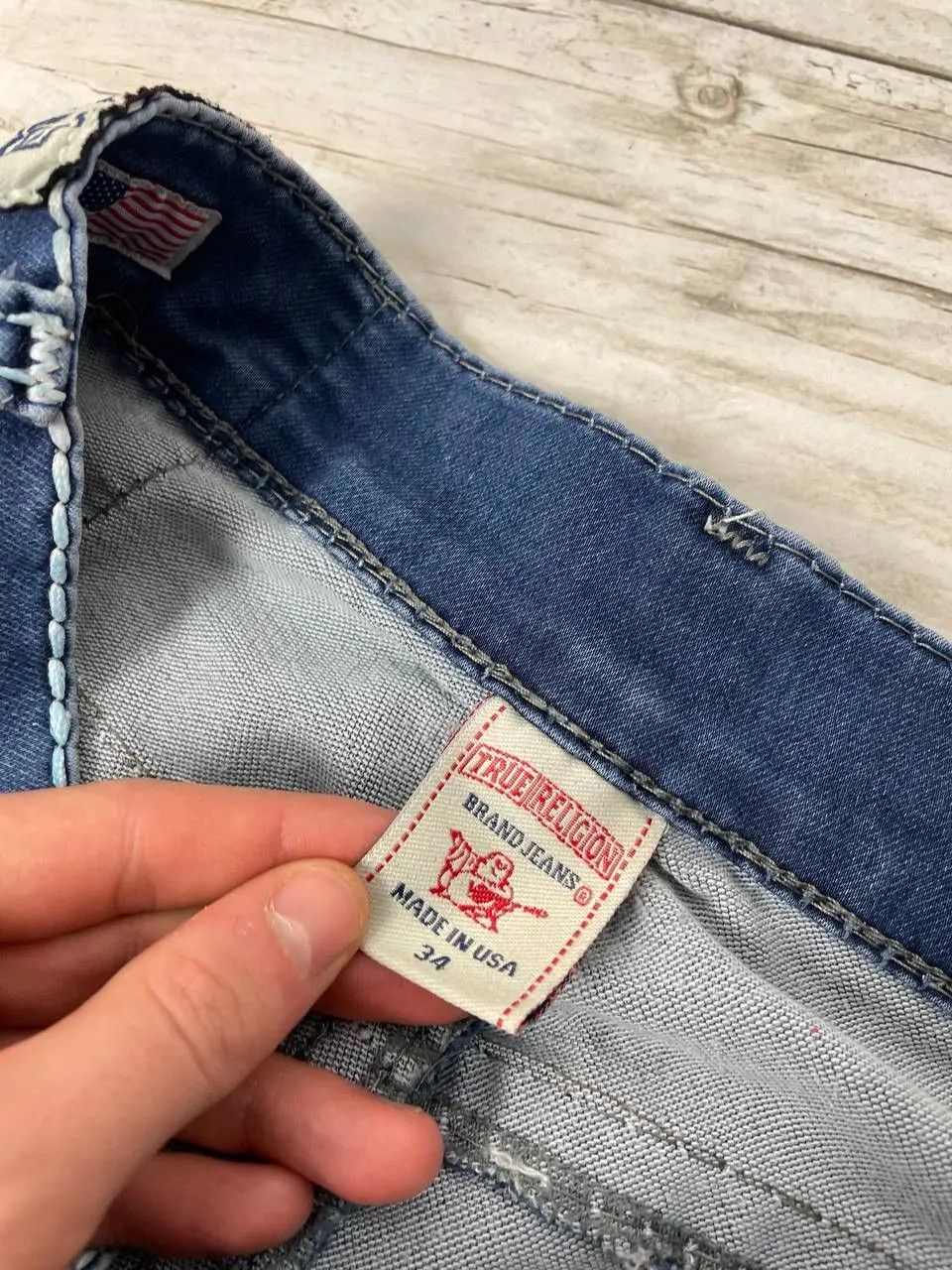 True Religion Vintage True Religion Straight Denim Jeans Japan Y2K Size US 34 / EU 50 - 15 Thumbnail