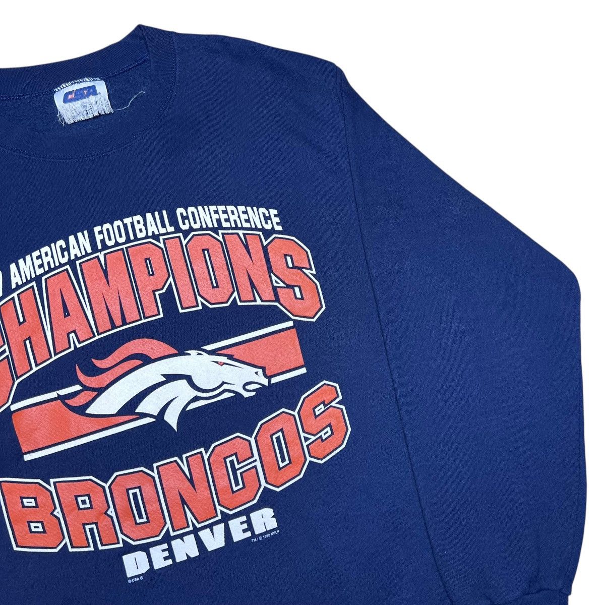 NFL Vintage 1997 NFL Denver Broncos AFC Champions Sweatshirt Size US XL / EU 56 / 4 - 14 Thumbnail