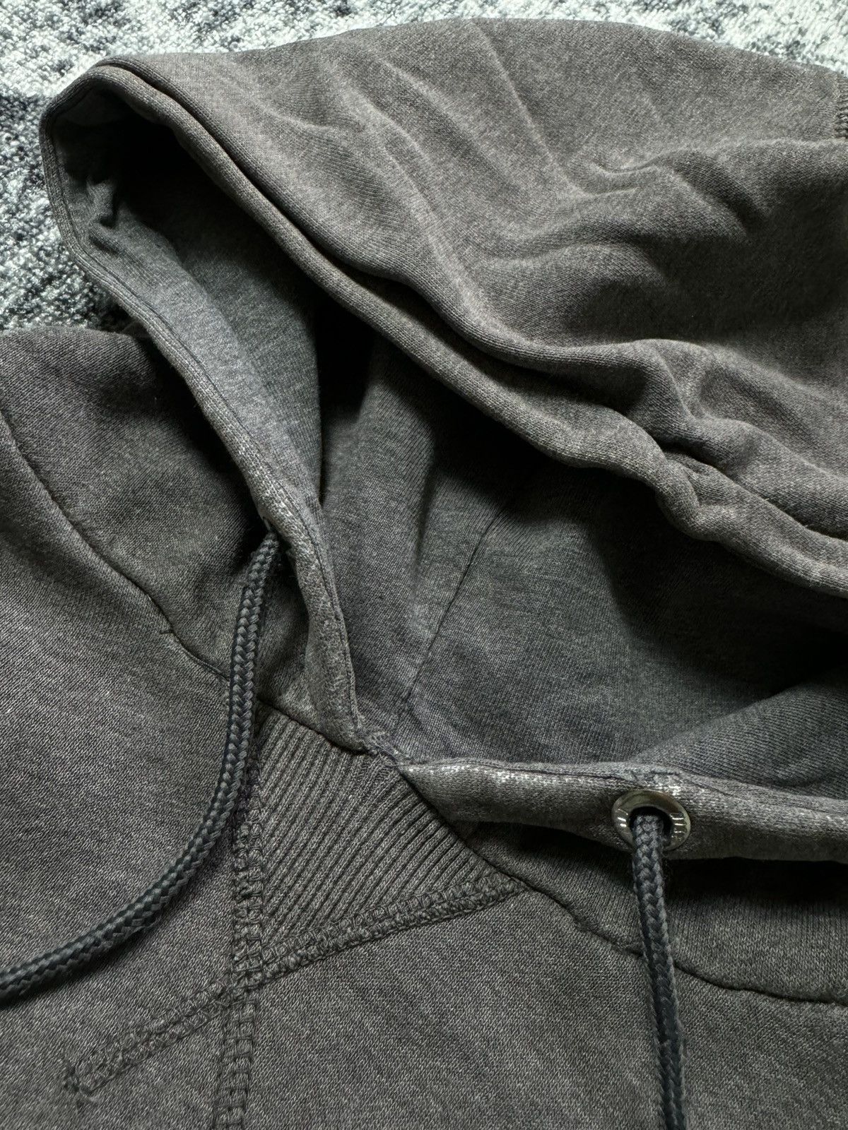 Nike × Vintage Vintage Nike Hoodie Swoosh Distressed Trashed Faded Y2K 90s Size US S / EU 44-46 / 1 - 4 Thumbnail