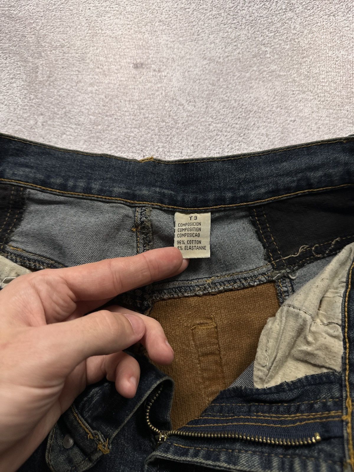 If Six Was Nine Y2K LGB IfSixWasNine Style Patchwork Flared Denim Jeans Size US 29 - 10 Thumbnail