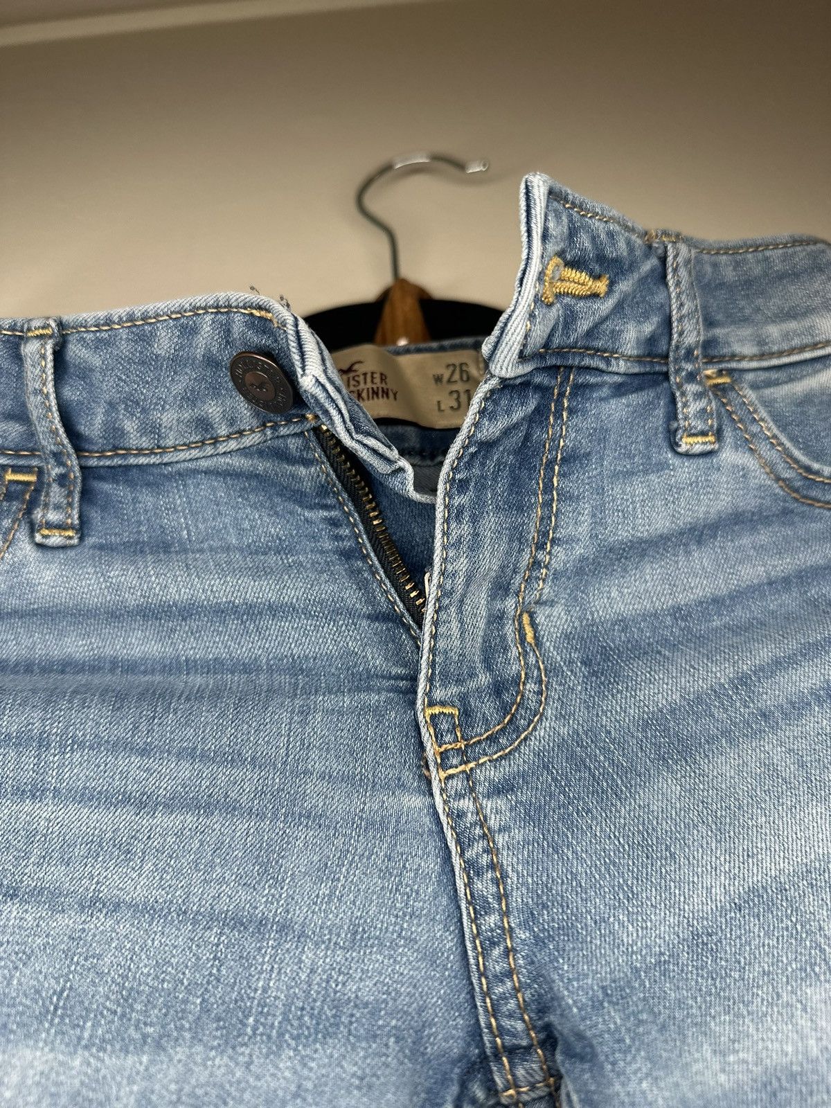 Hollister Hollister Jeans Womens 3R W26 L31 Super Skinny Distressed Size 26" / US 2 / IT 38 - 7 Thumbnail