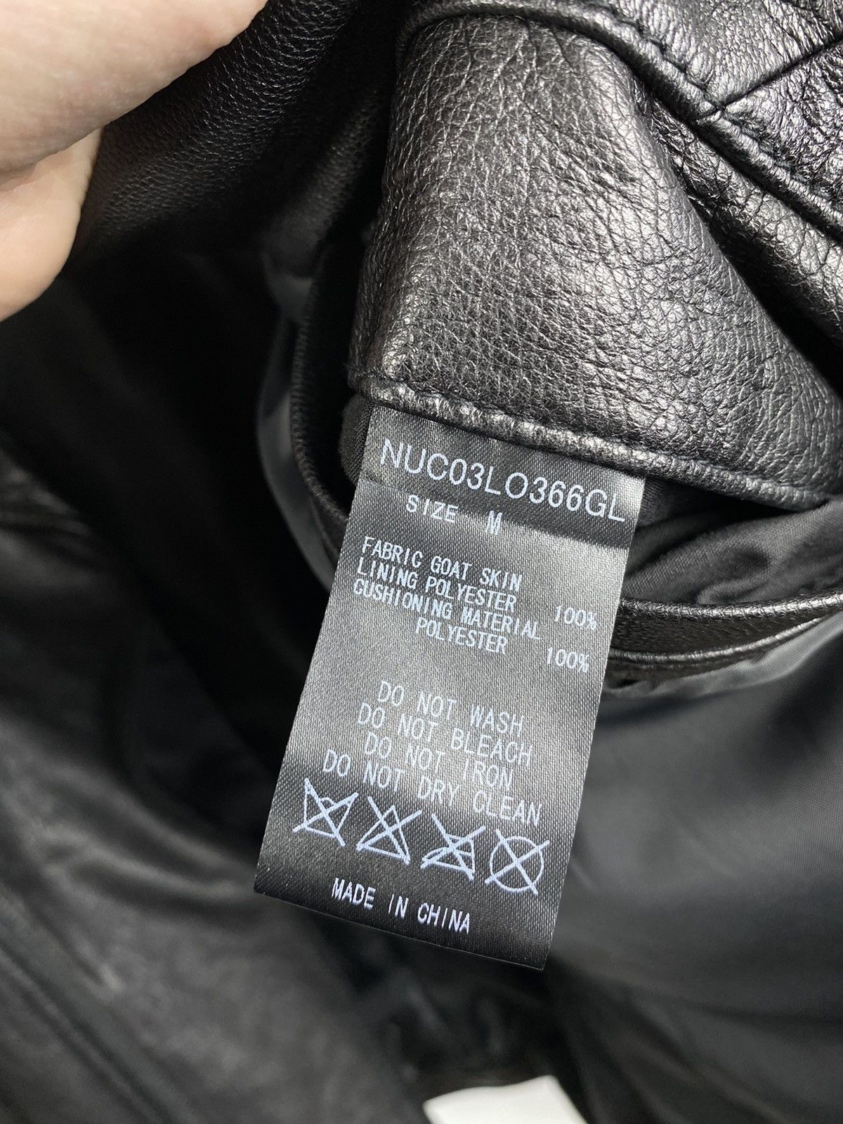 Japanese Brand × NANO universe Nano Universe Japan Goat Skin Biker Jacket Genuine Leather Size US M / EU 48-50 / 2 - 6 Thumbnail