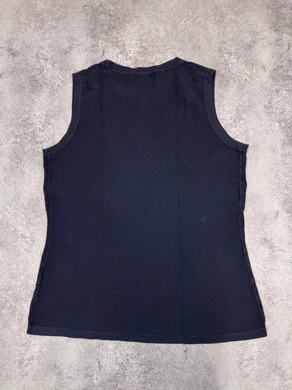 Brooks Brooks Brothers Women's Knit Sleeveless Top Navy Size M Size M / US 6-8 / IT 42-44 - 5 Thumbnail