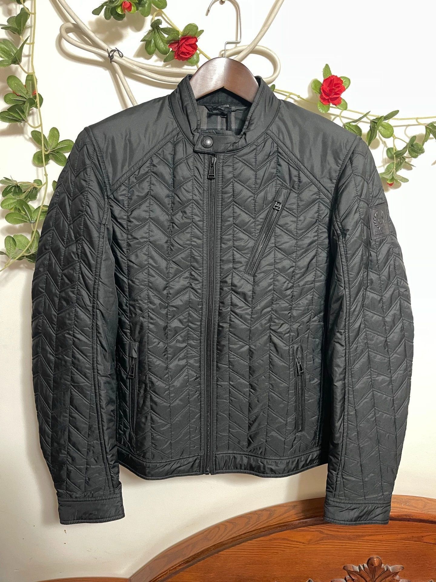 Belstaff Black Quilted Light Jacket Size M Size US XXS / EU 40 - 2 Thumbnail