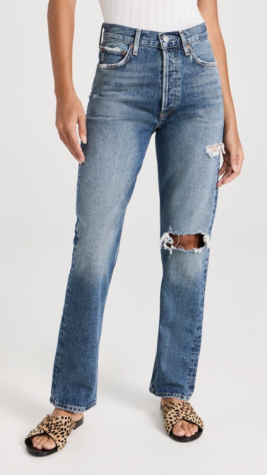 Agolde AGOLDE 90's Pinch Waist Straight Jeans Playground ( 23 ) Size 23" - 1 Thumbnail