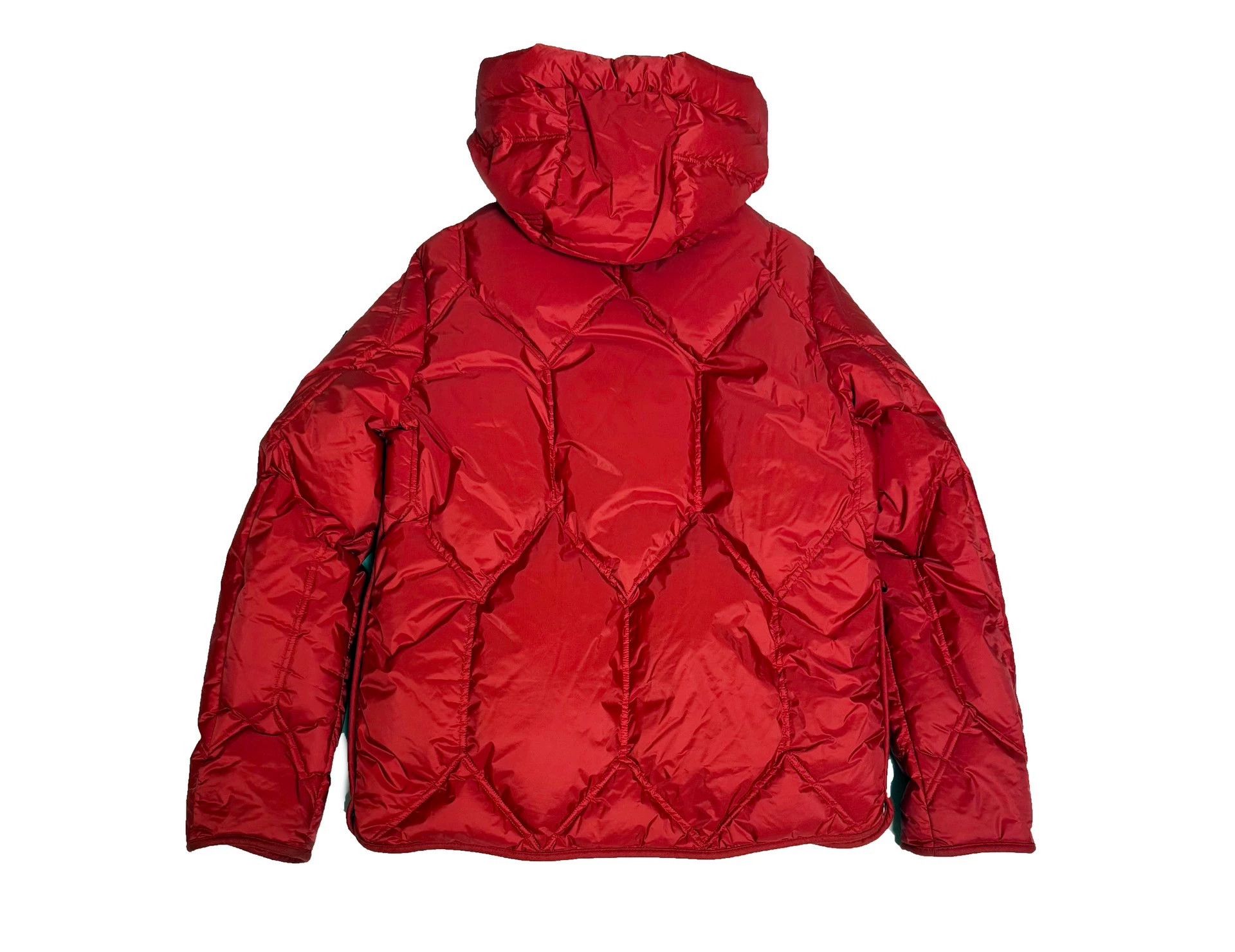 Moncler Moncler Gamme Bleu Red Down Jacket with Gold Stripe Buckle Size US L / EU 52-54 / 3 - 2 Thumbnail