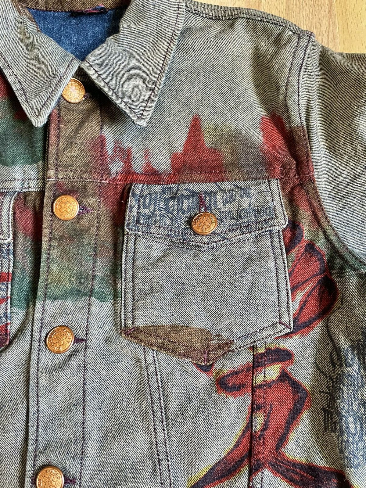 Jean Paul Gaultier Jean paul gaultier JPG japan printed reversible denim jacket Size XS / US 0-2 / IT 36-38 - 2 Thumbnail