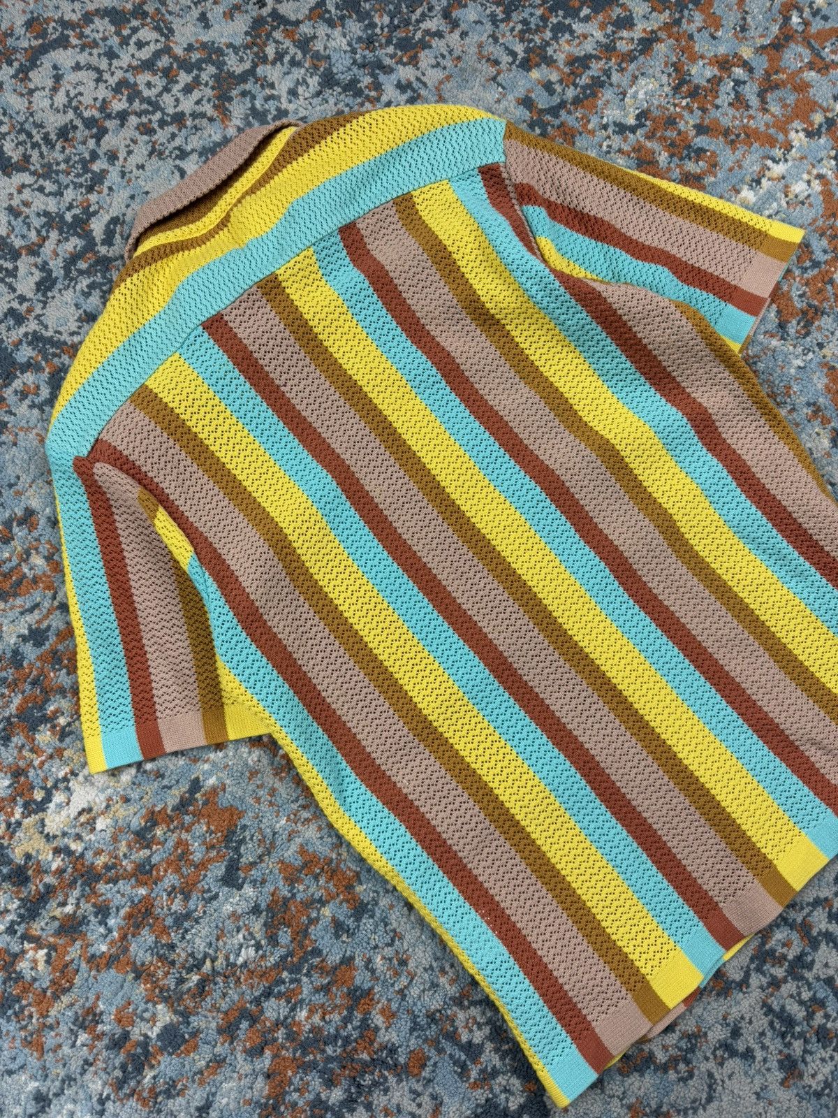 Other CMMN SWDN striped woven knitted cotton short sleeve shirt Size US S / EU 44-46 / 1 - 2 Thumbnail