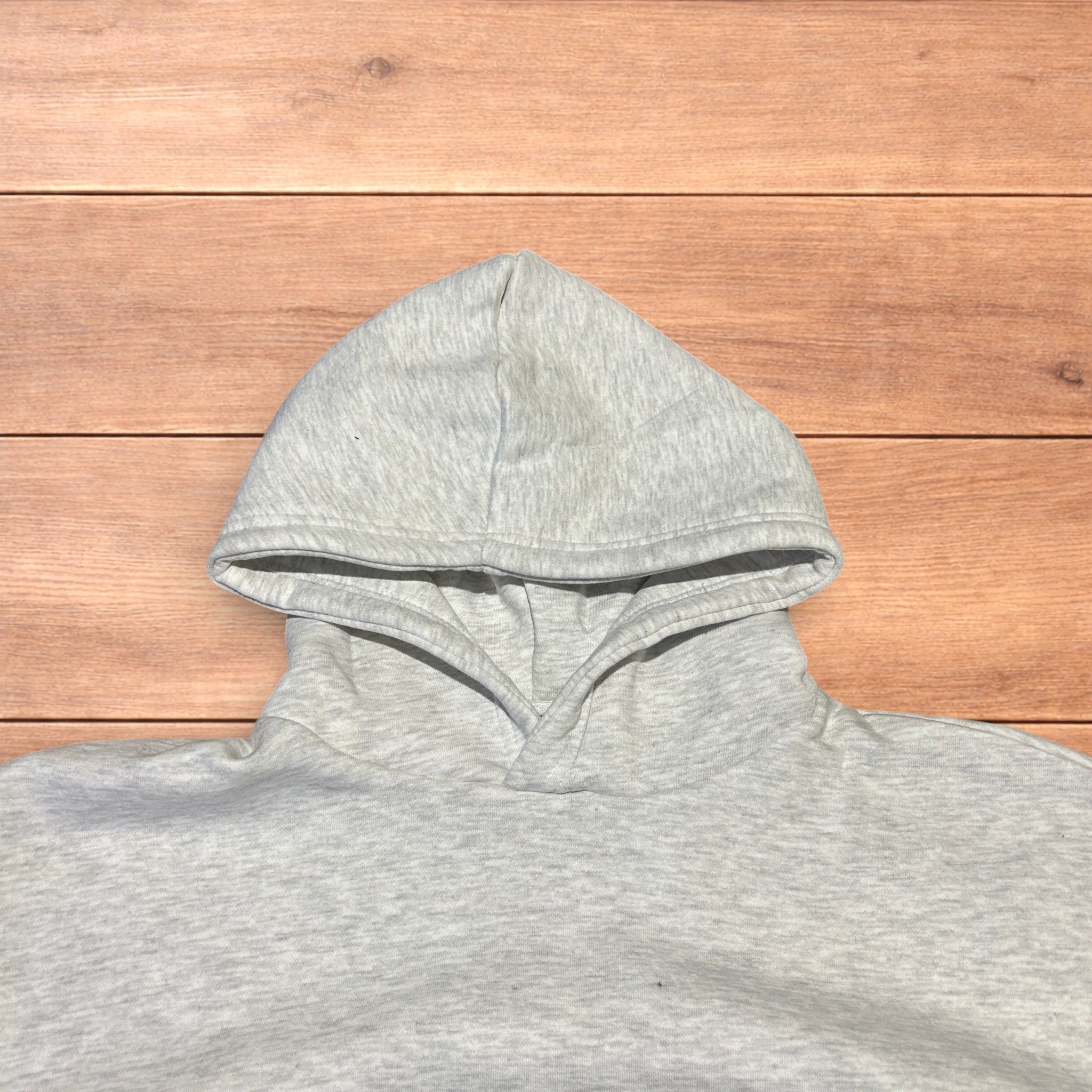 Japanese Brand Oversized baggy boxy Korean hoodie jumper in marl grey. Size US L / EU 52-54 / 3 - 5 Thumbnail