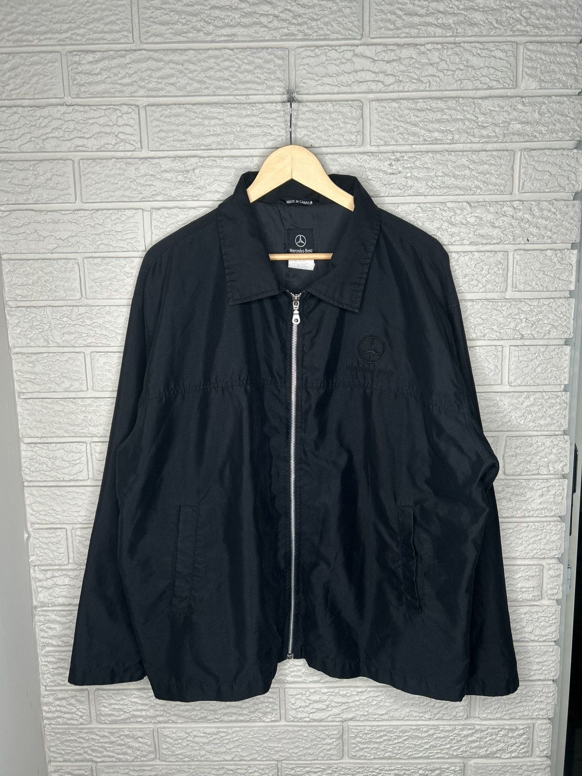 Mercedes-Benz Vintage 90s Mercedes Benz Zip Up Jacket Size US L / EU 52-54 / 3 - 1 Thumbnail