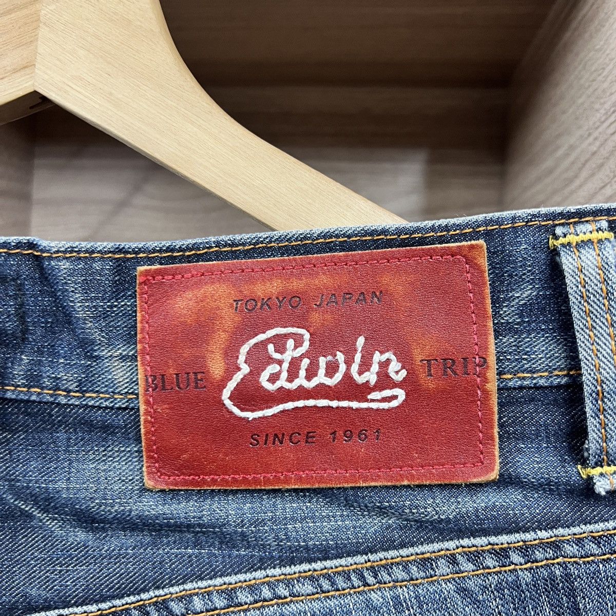 Edwin VTG EDWIN BLUE TRIP TOKYO JEAN Size US 29 - 3 Thumbnail