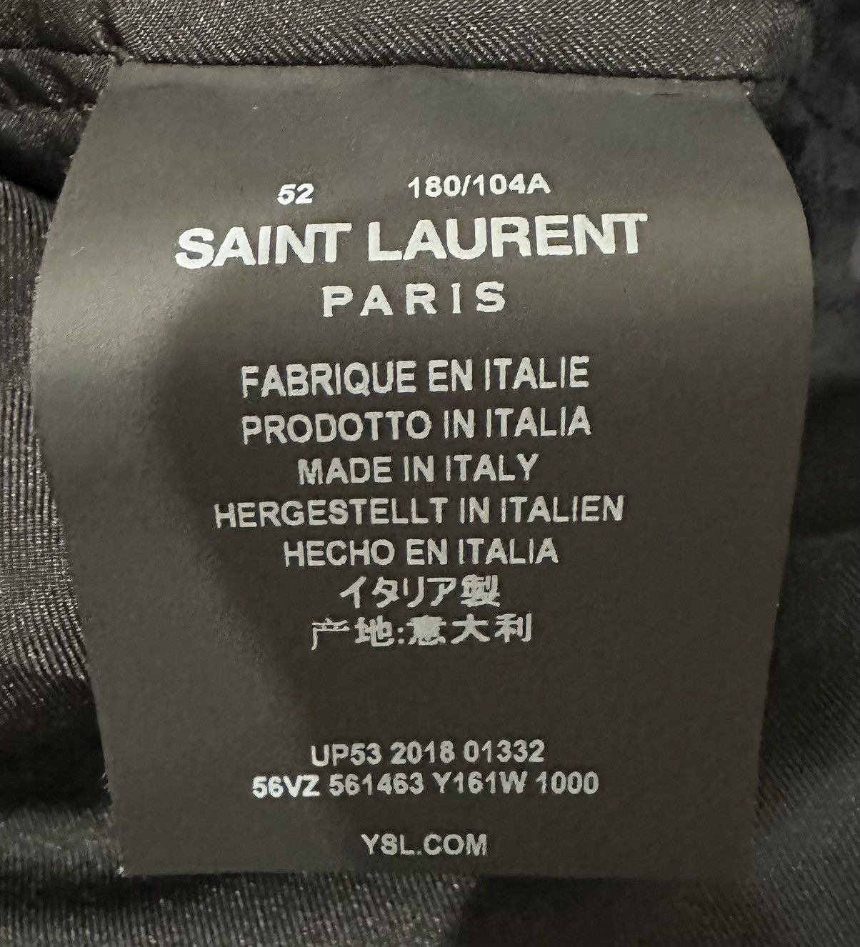 Saint Laurent Paris SAINT LAURENT TEDDY SATIN JACKET Size XXL / US 16-18 / IT 52-54 - 10 Thumbnail