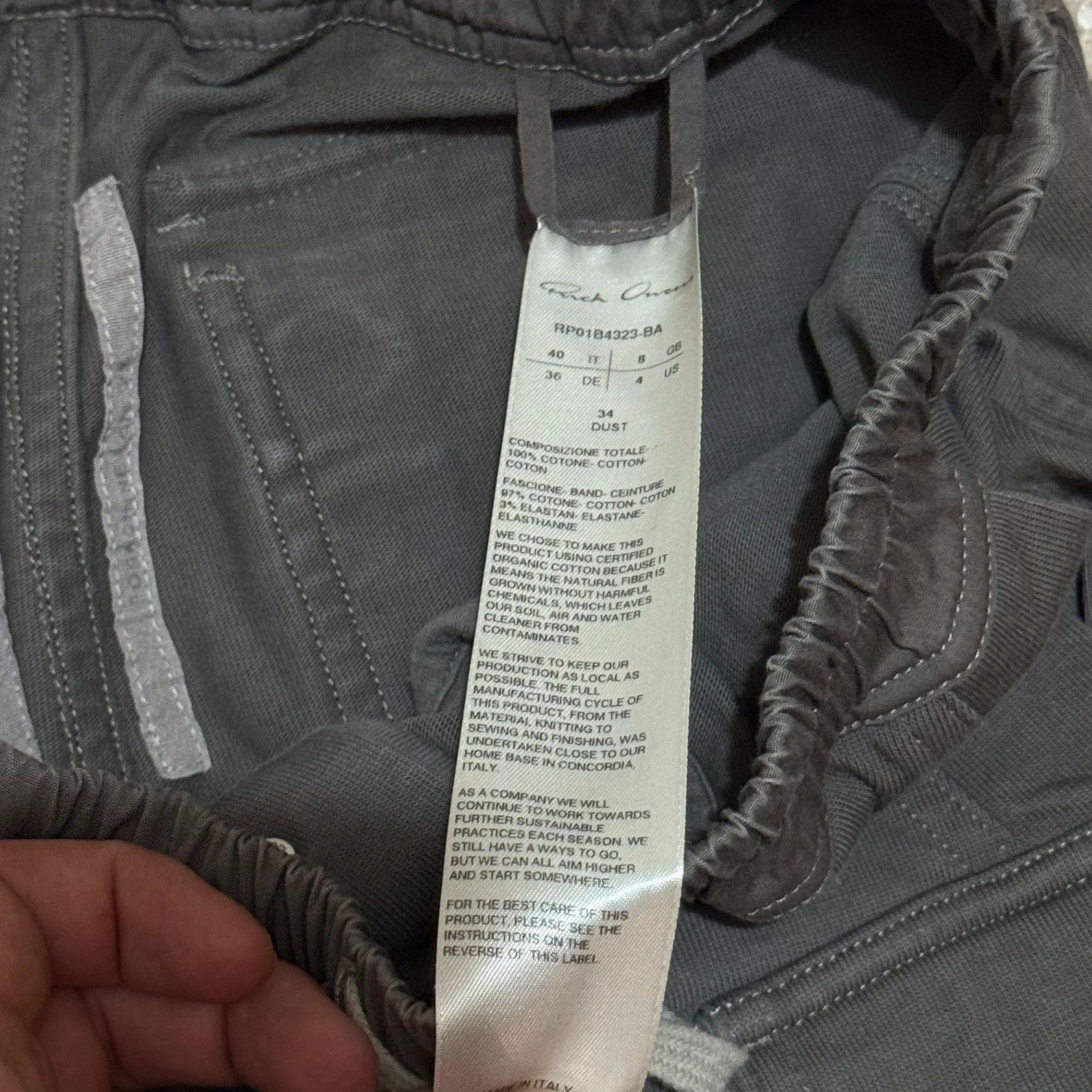 Rick Owens Rick owens fw22 storbe teal mastodon cargo joggers pants Size US 28 / EU 44 - 11 Thumbnail