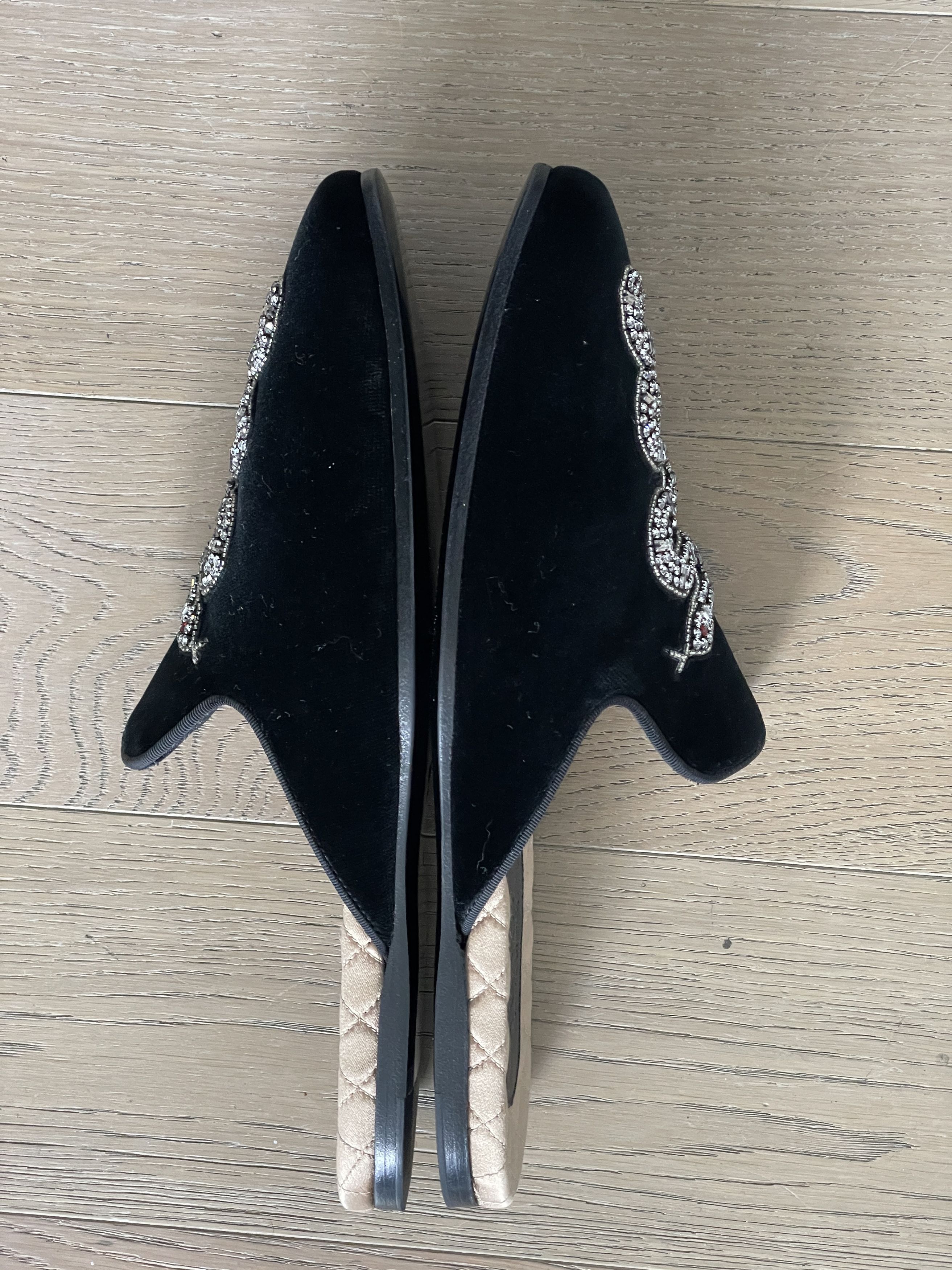 Gucci Gucci Lawrence Velvet Snake Jewel Slippers Mules Pri Size US 9 / EU 42 - 4 Thumbnail