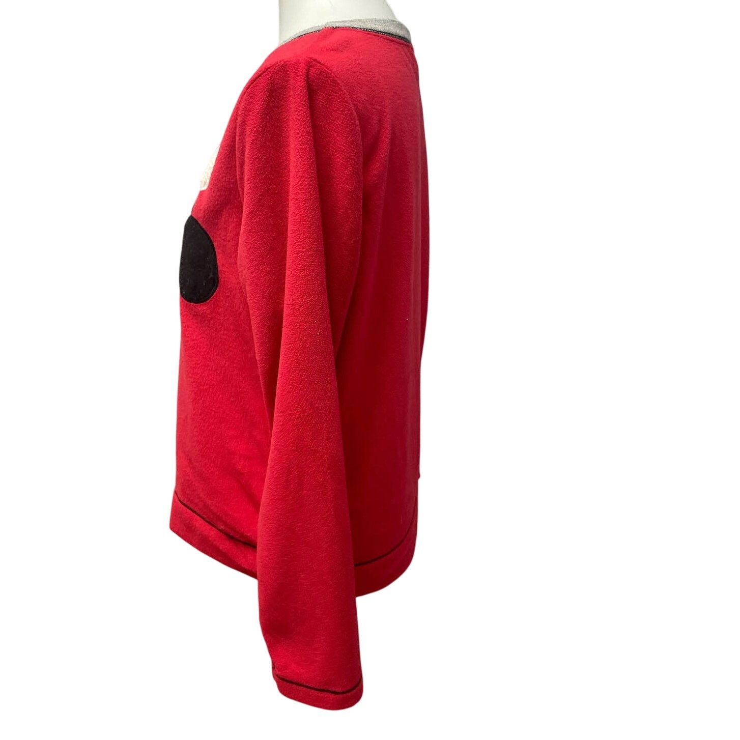 Disney Disney Womens Medium Mickey Mouse Long Sleeve Fleece Top Size M / US 6-8 / IT 42-44 - 3 Thumbnail