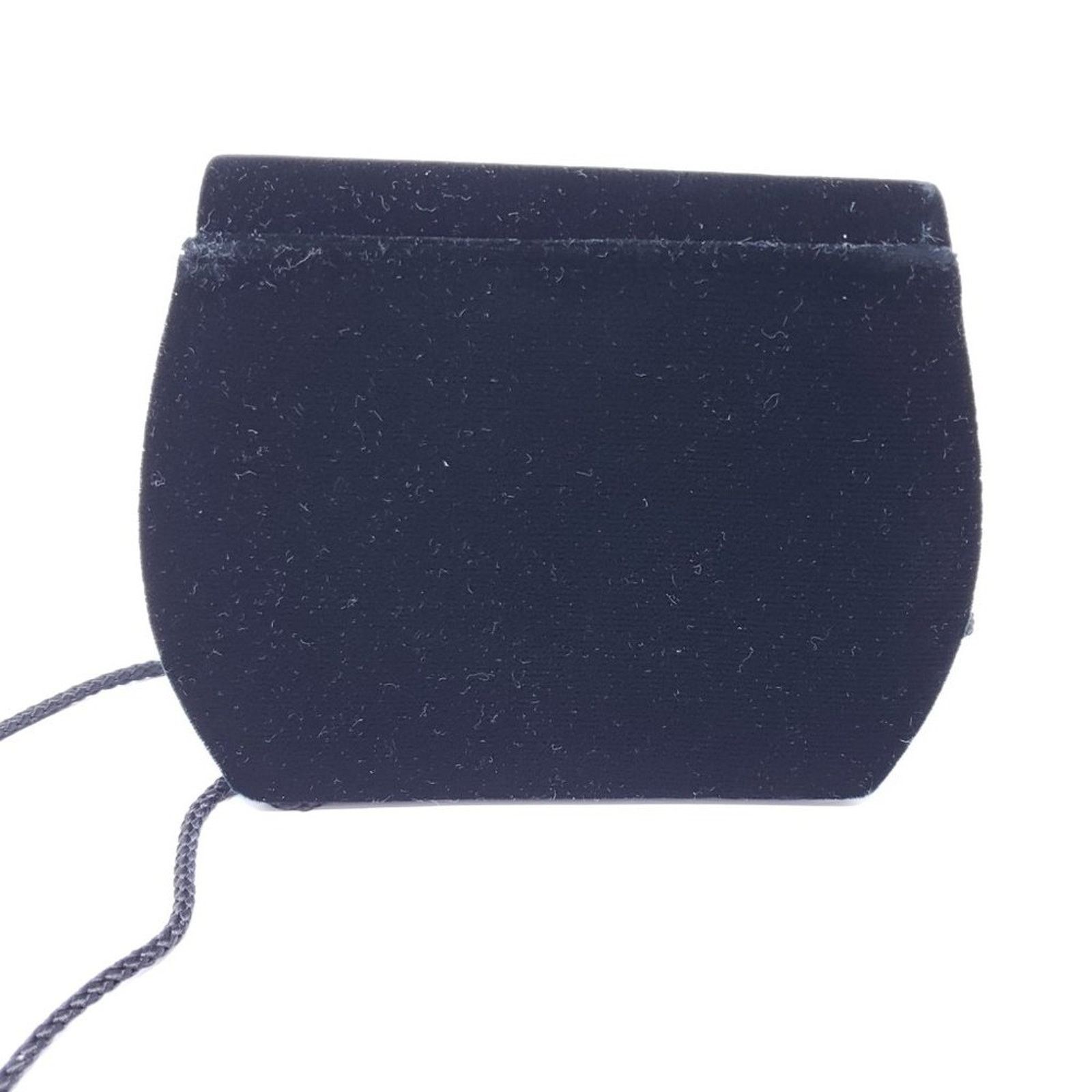 Vintage Solid Black Velvet Evening Crossbody Snap-Button Bag Purse Size ONE SIZE - 3 Thumbnail