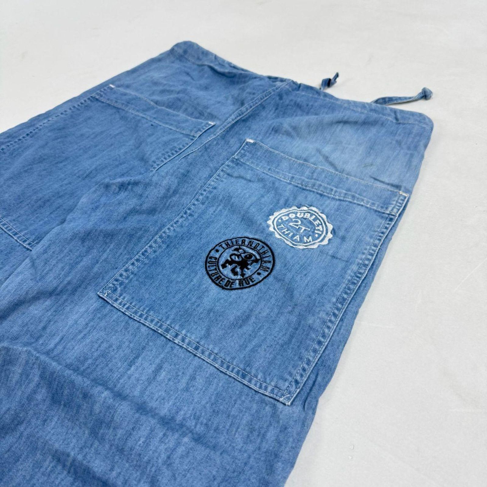 Ecko Unltd. × JNCO × Vintage Vintage y2k grunge archive distressed baggy wide leg jeans Size US 34 / EU 50 - 2 Thumbnail