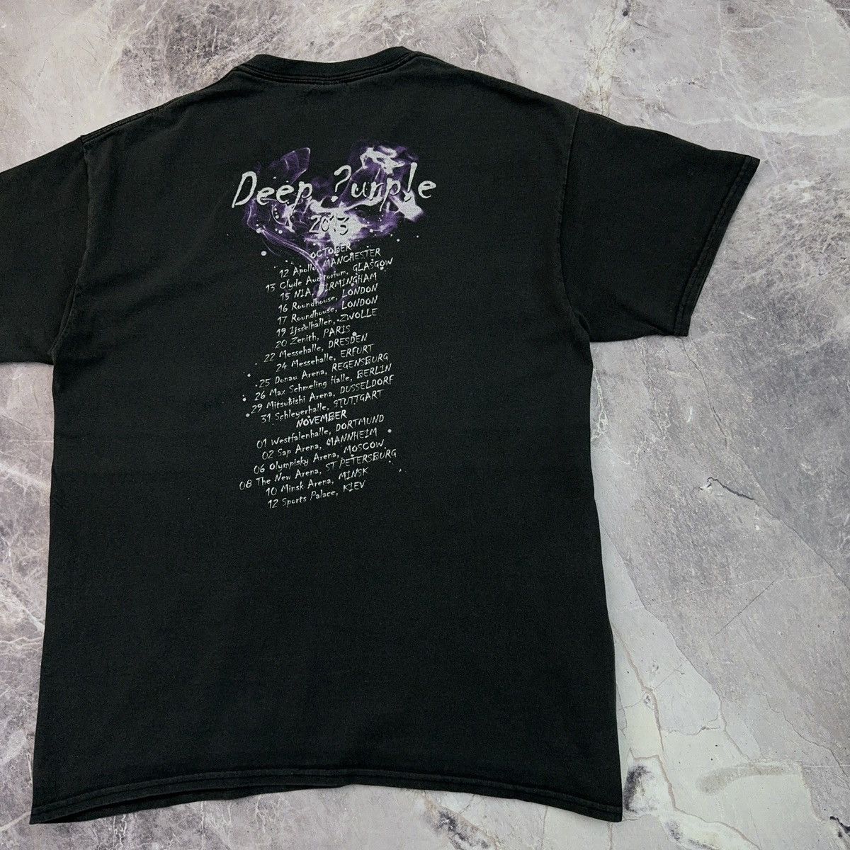 Band Tees × Vintage Vintage Deep Purple T shirt 2013 Tour Band Rock Streetwear Size US L / EU 52-54 / 3 - 5 Thumbnail