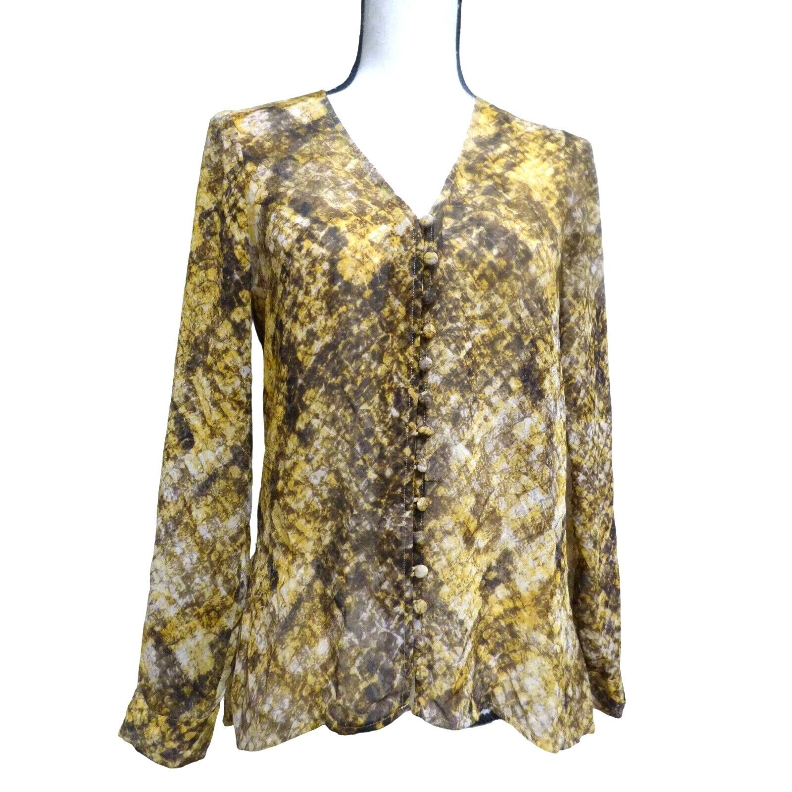 Guess $69.00 GUESS Elesia Printed Blouse, Rustic Copper, S Size S / US 4 / IT 40 - 1 Thumbnail