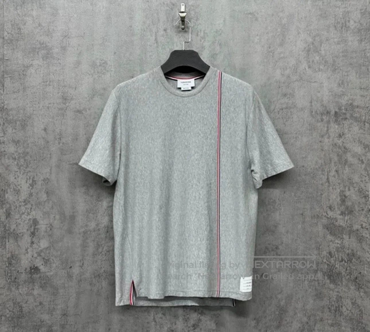Thom Browne THOM BROWNE Rib Knit Tape Casual Tee. Size US M / EU 48-50 / 2 - 1 Thumbnail
