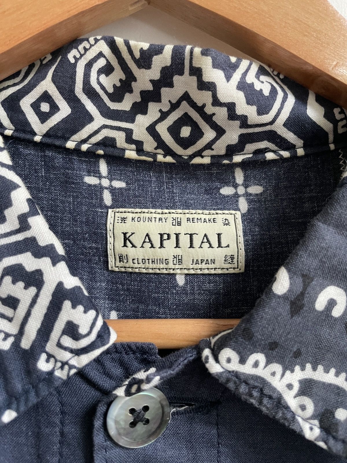 Kapital Patchwork Gauze Bandana 1st Jacket - Navy Size US L / EU 52-54 / 3 - 3 Thumbnail