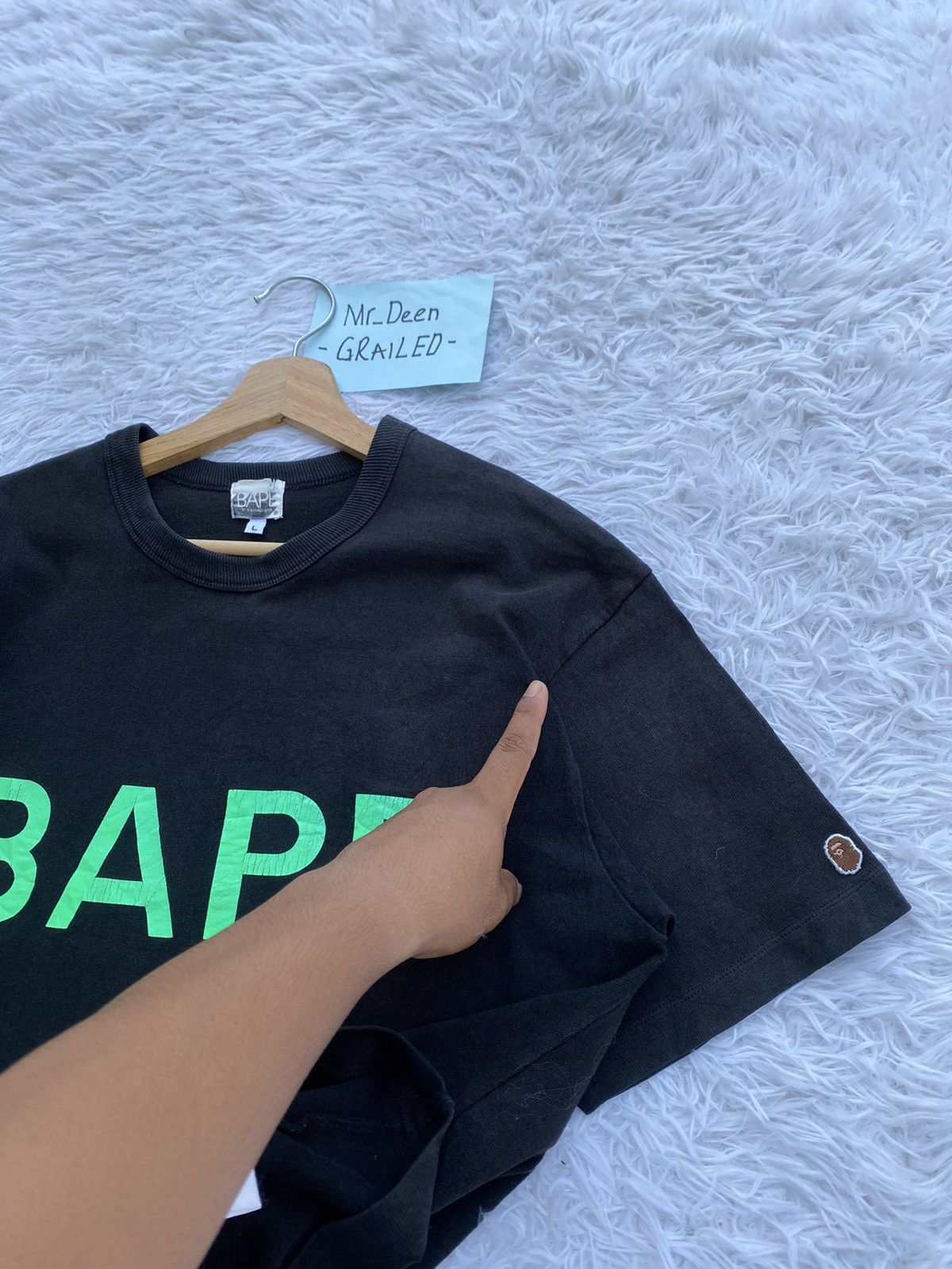 Bape Rare BAPE Spellout Tshirt Size US L / EU 52-54 / 3 - 16 Thumbnail
