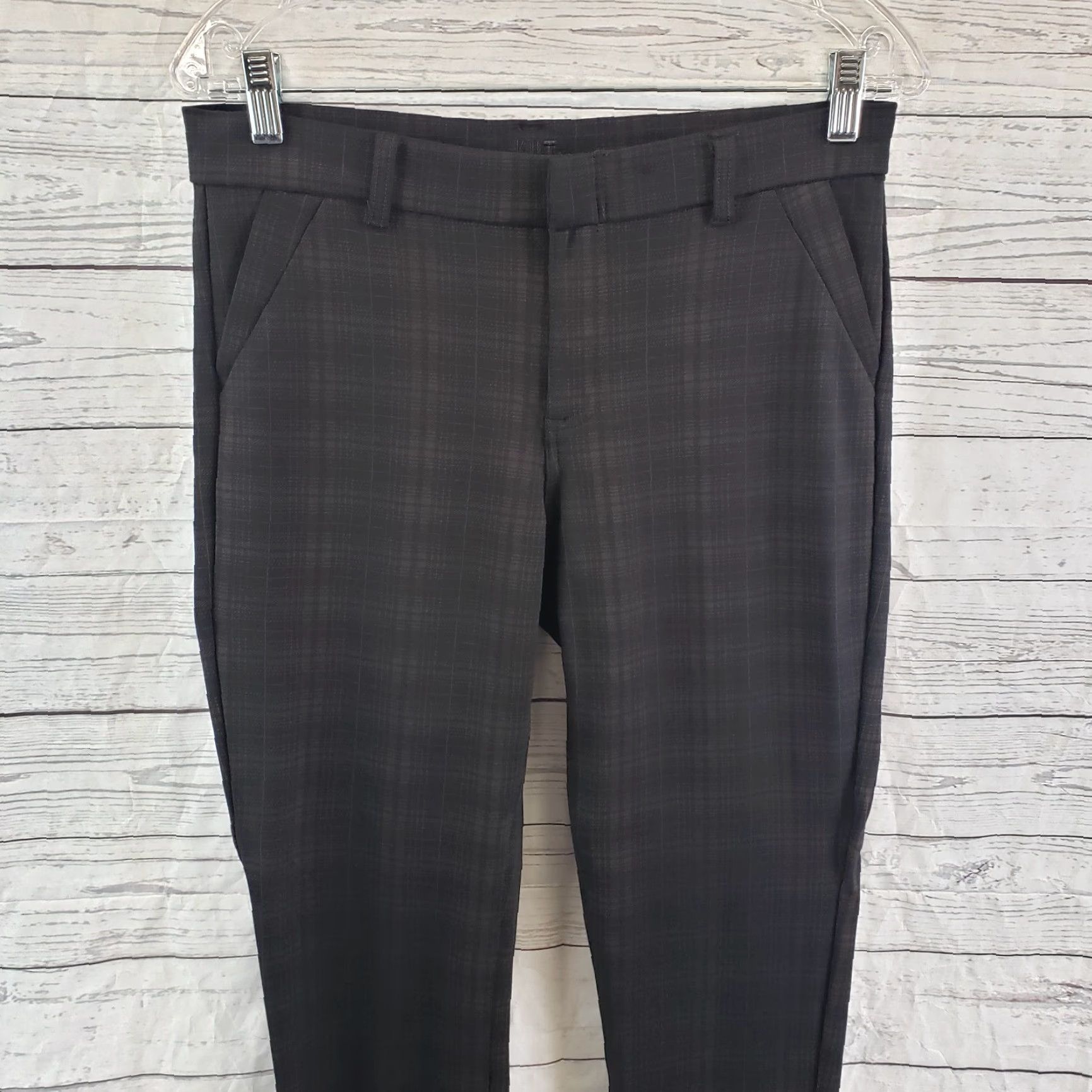 Vintage Kut From the Kloth Womens Ponte Knit Skinny Pants Size 8 Black Plaid Size 30" / US 8 / IT 44 - 2 Thumbnail