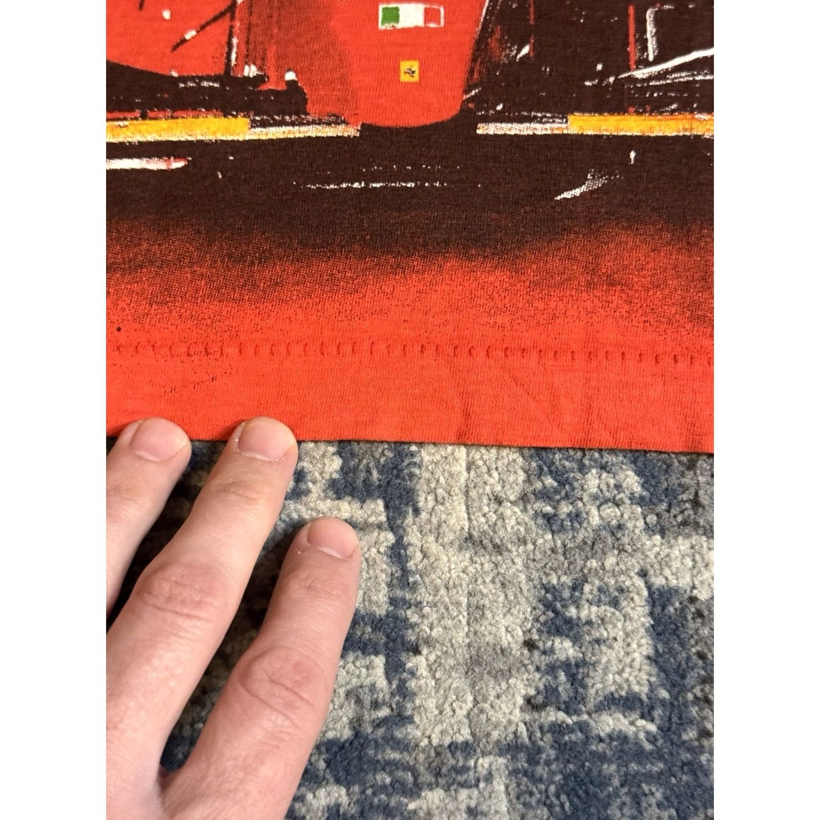 Ferrari VINTAGE 90s Gerhard Berger Ferrari F1 T Shirt Red Size L Mens Cotton Crew Neck Short Sleeve 1990s Cars Sports 90s Theme Size US L / EU 52-54 / 3 - 7 Thumbnail