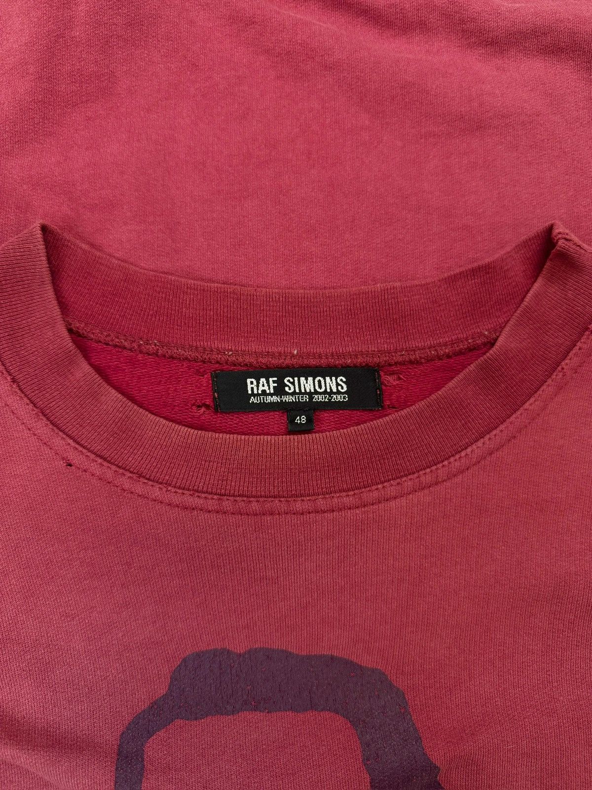 Raf Simons AW02 Raf Simons ‘Virginia Creeper’ Roots Front Graphic Red Crewneck Size US M / EU 48-50 / 2 - 4 Thumbnail