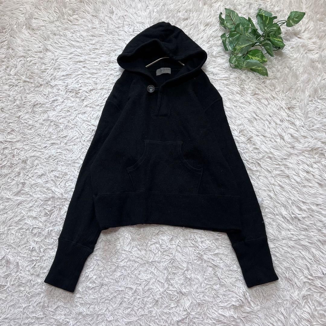 Yohji Yamamoto Pour Homme Cashmere Blend Boxy Hoodie Size US L / EU 52-54 / 3 - 1 Thumbnail