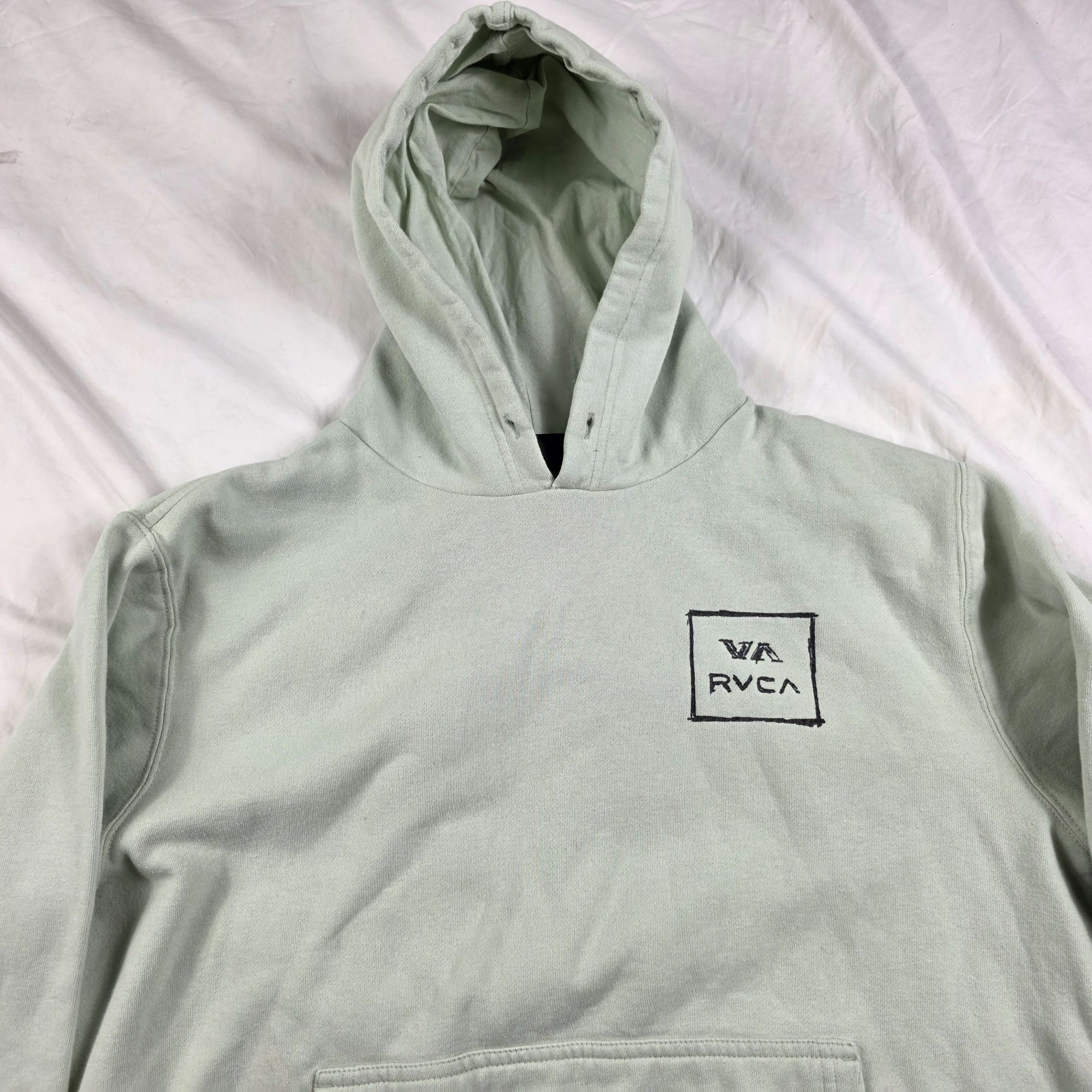 RVCA RVCA Mens Size Large Mint Green Hoodie Pullover Sweatshirt C Size US L / EU 52-54 / 3 - 6 Thumbnail